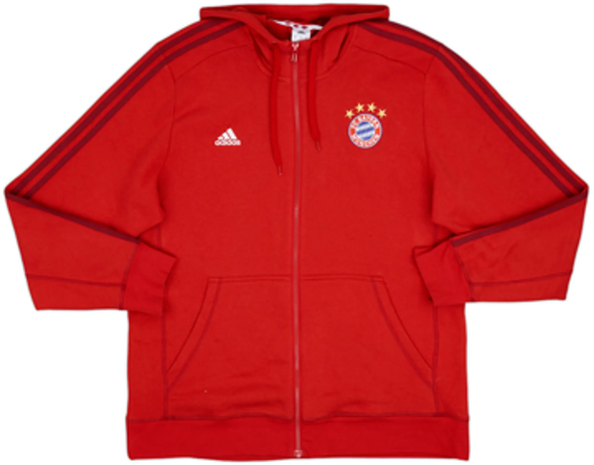 2015-16 Bayern Munich adidas Hooded Track Jacket - 9/10 - (XL)