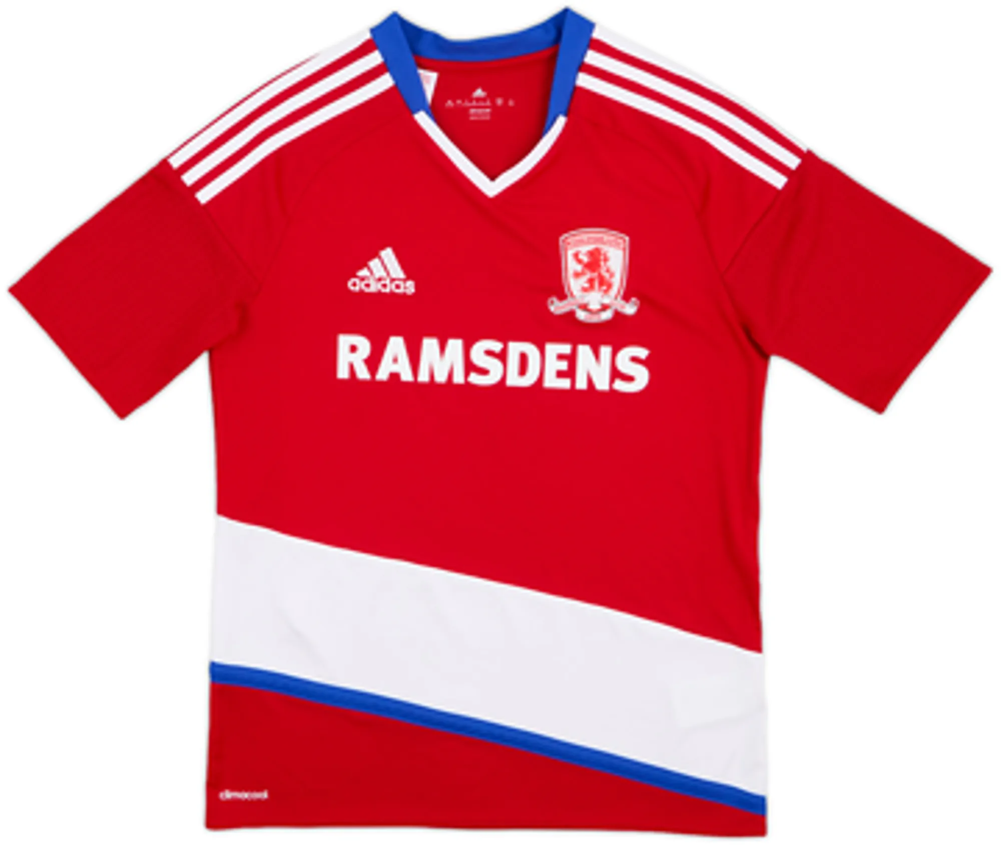 adidas Middlesbrough Boys SS Home Shirt 2016/17