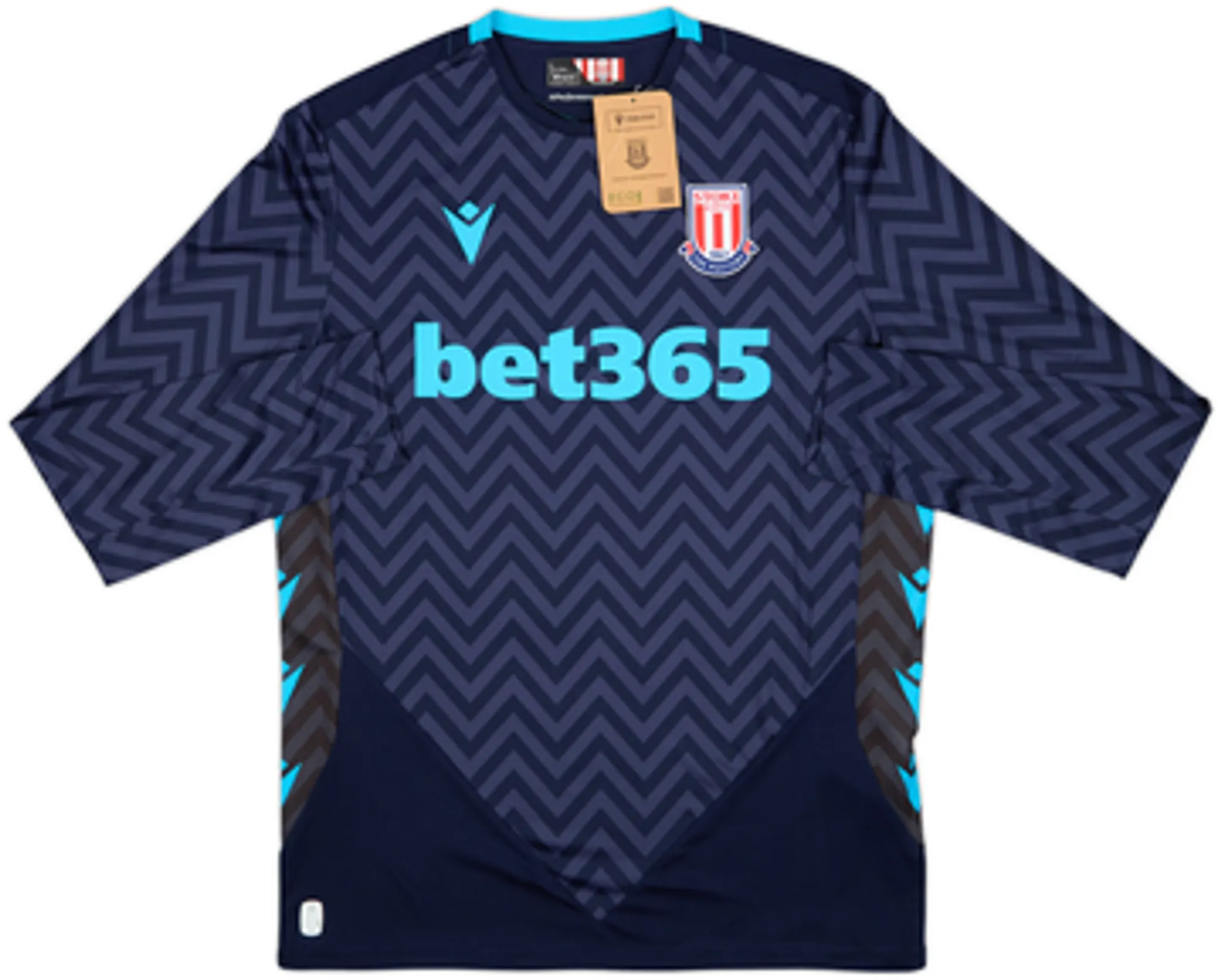 Macron Stoke City Mens LS Goalkeeper Home Shirt 2024/25