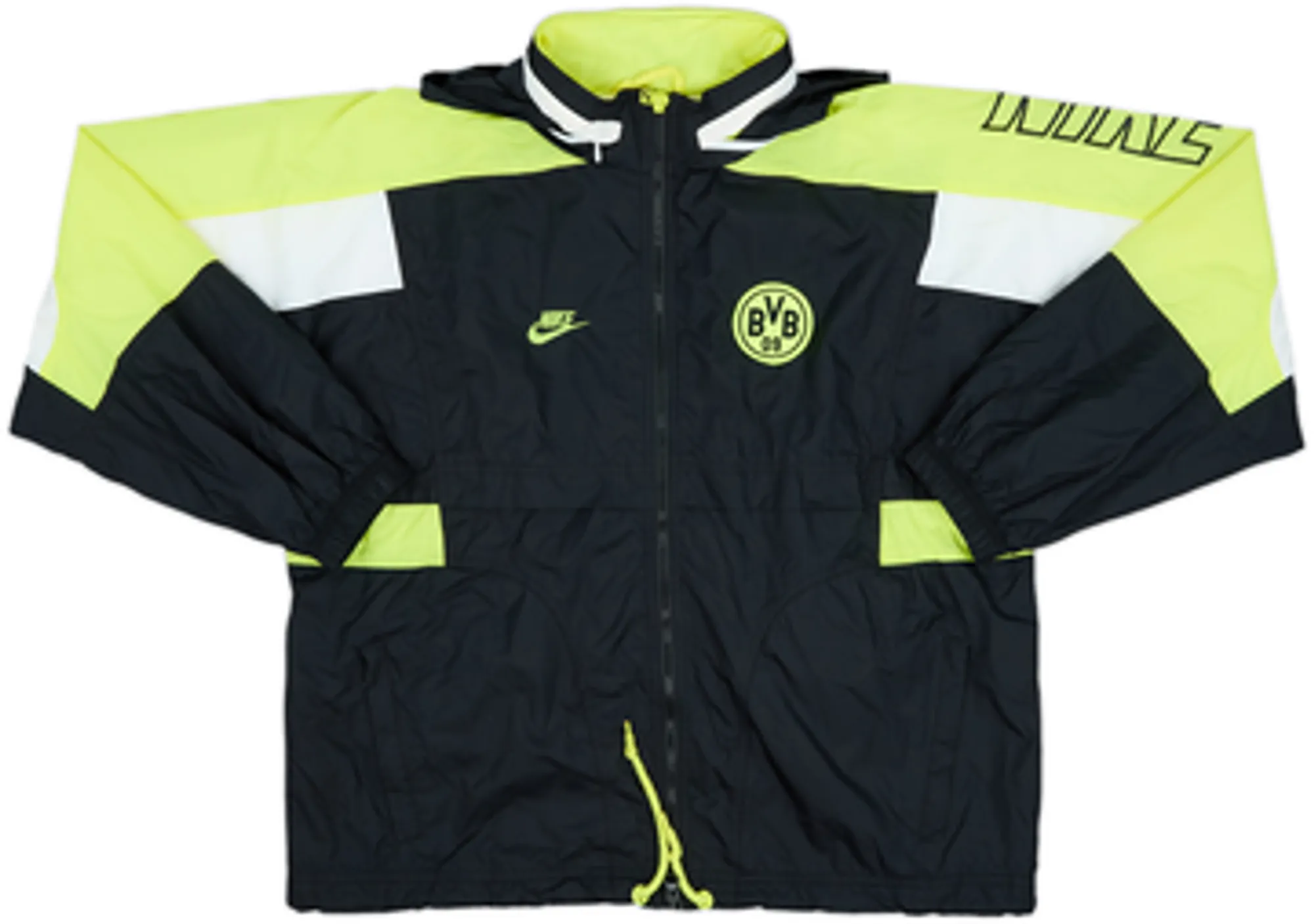 1996-97 Borussia Dortmund Nike Hooded Rain Jacket - 8/10 - (XL)
