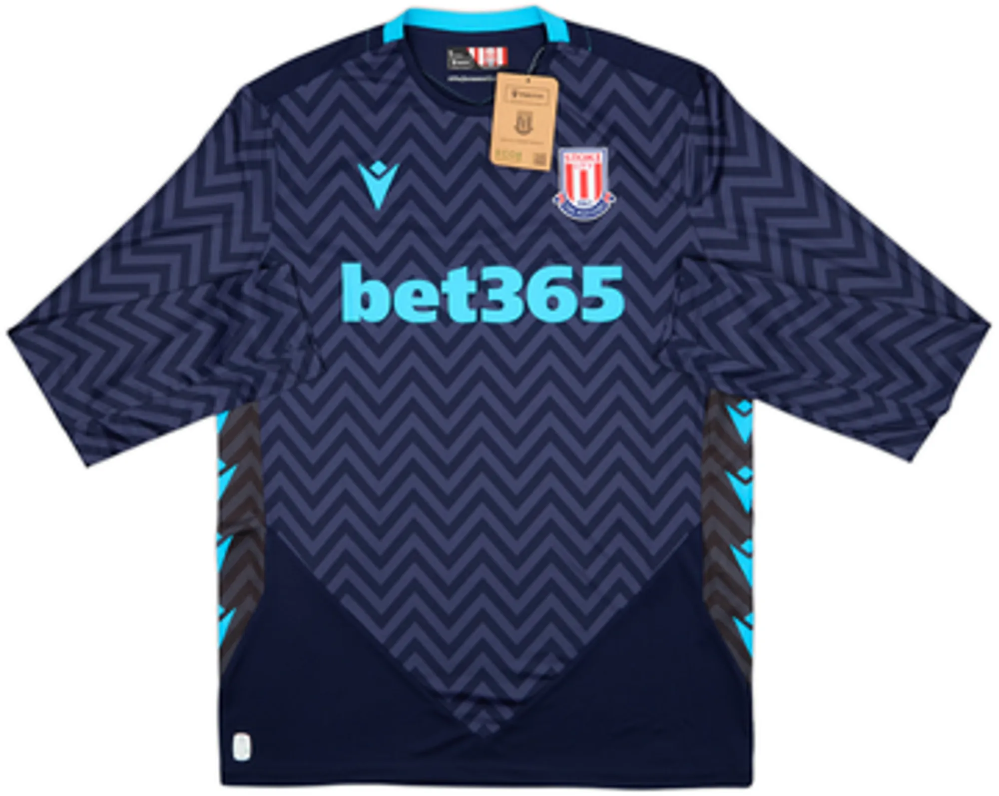 Macron Stoke City Mens LS Goalkeeper Home Shirt 2024/25