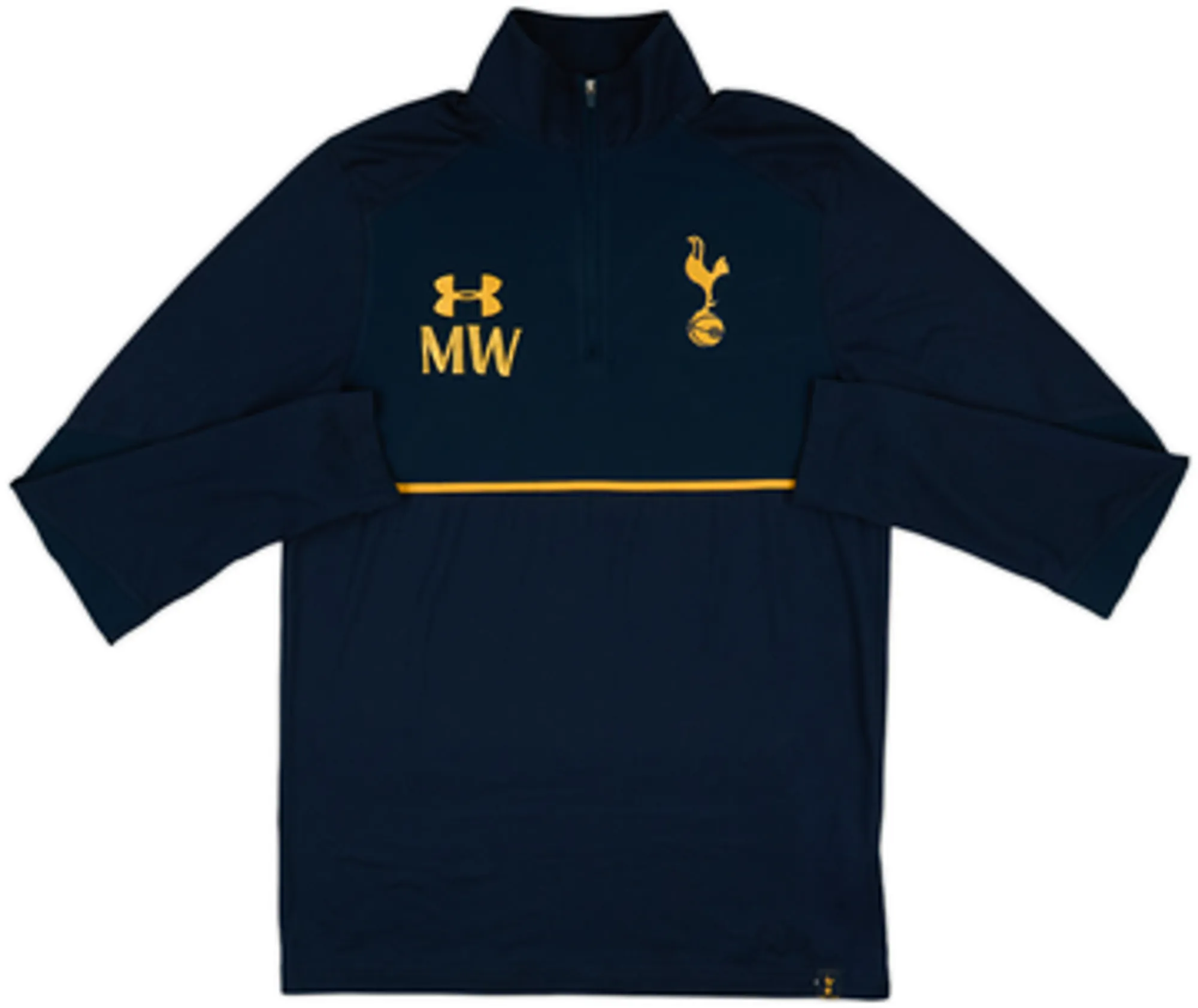 2016-17 Tottenham Hotspur Staff Issue Under Armour 1/4 Zip Drill Top MW - 8/10 - (M)