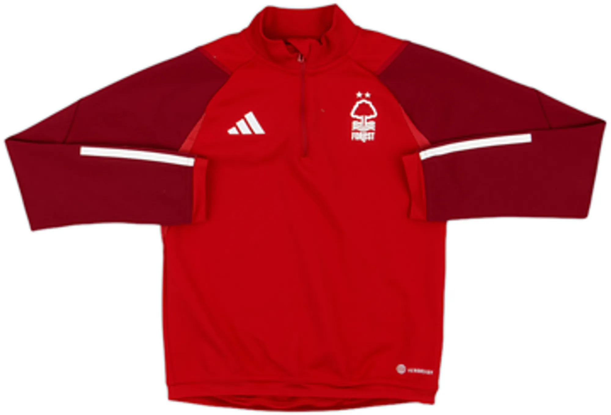 2022-23 Nottingham Forest adidas 1/4 Zip Drill Top - 8/10 - (S.Boys)