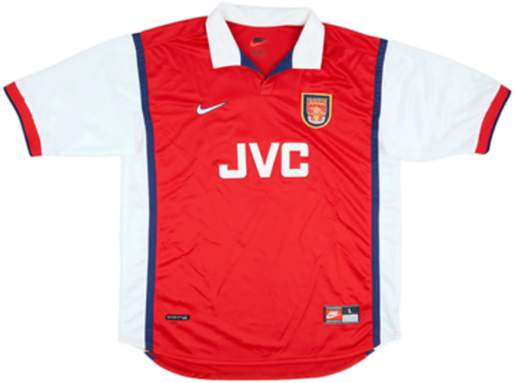 Nike Arsenal Mens SS Player Issue Home Shirt 1998/99