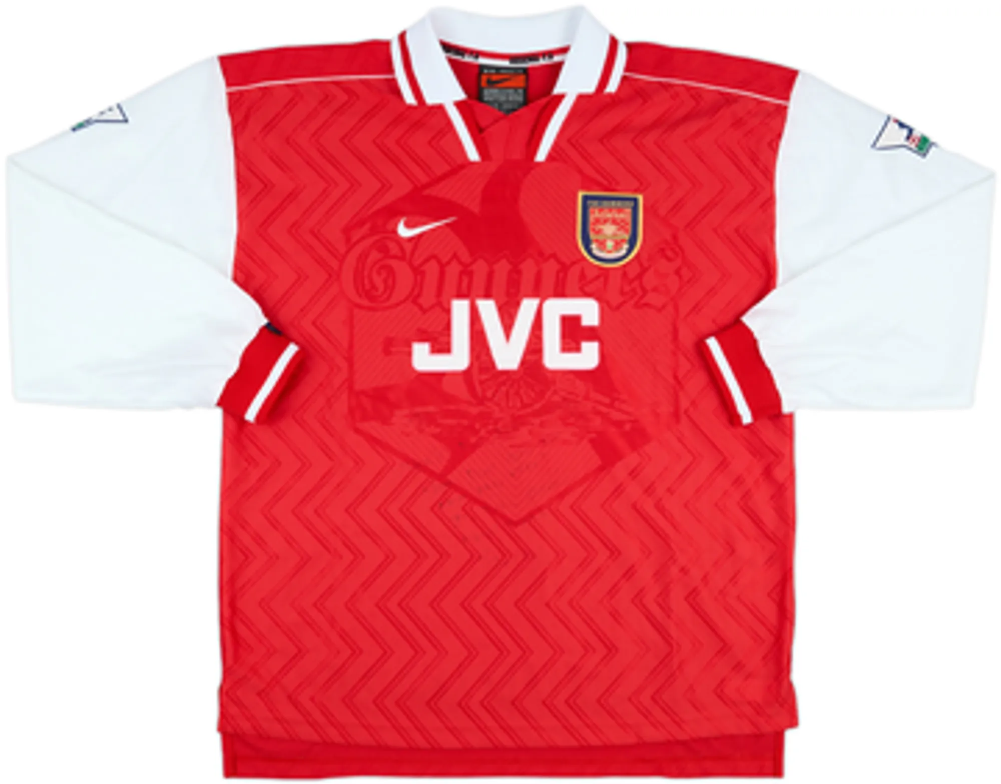 Nike Arsenal Mens LS Player Issue Home Shirt 1996/97