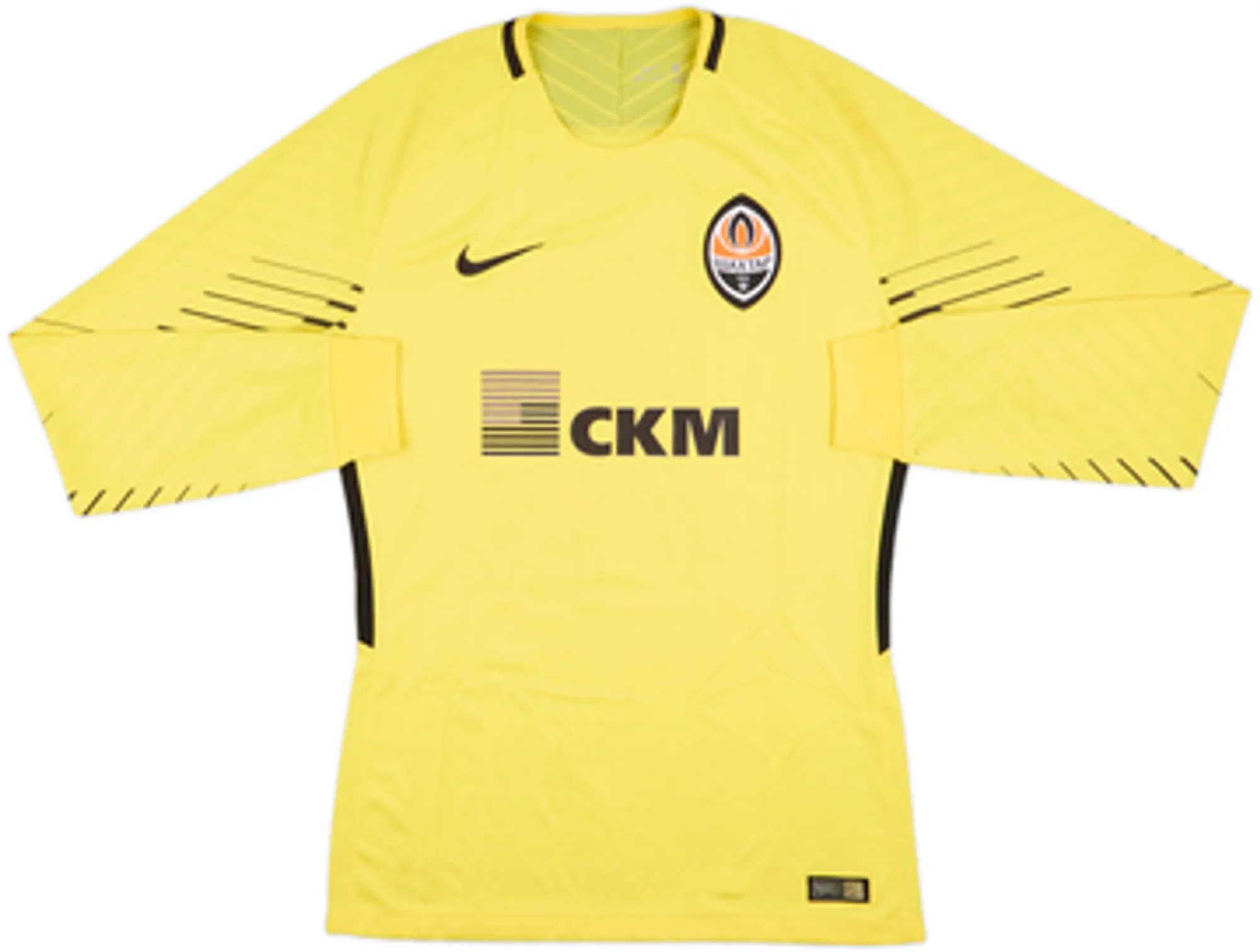 Nike Shakhtar Donetsk Mens LS Goalkeeper Player Issue Home Shirt 2017/18