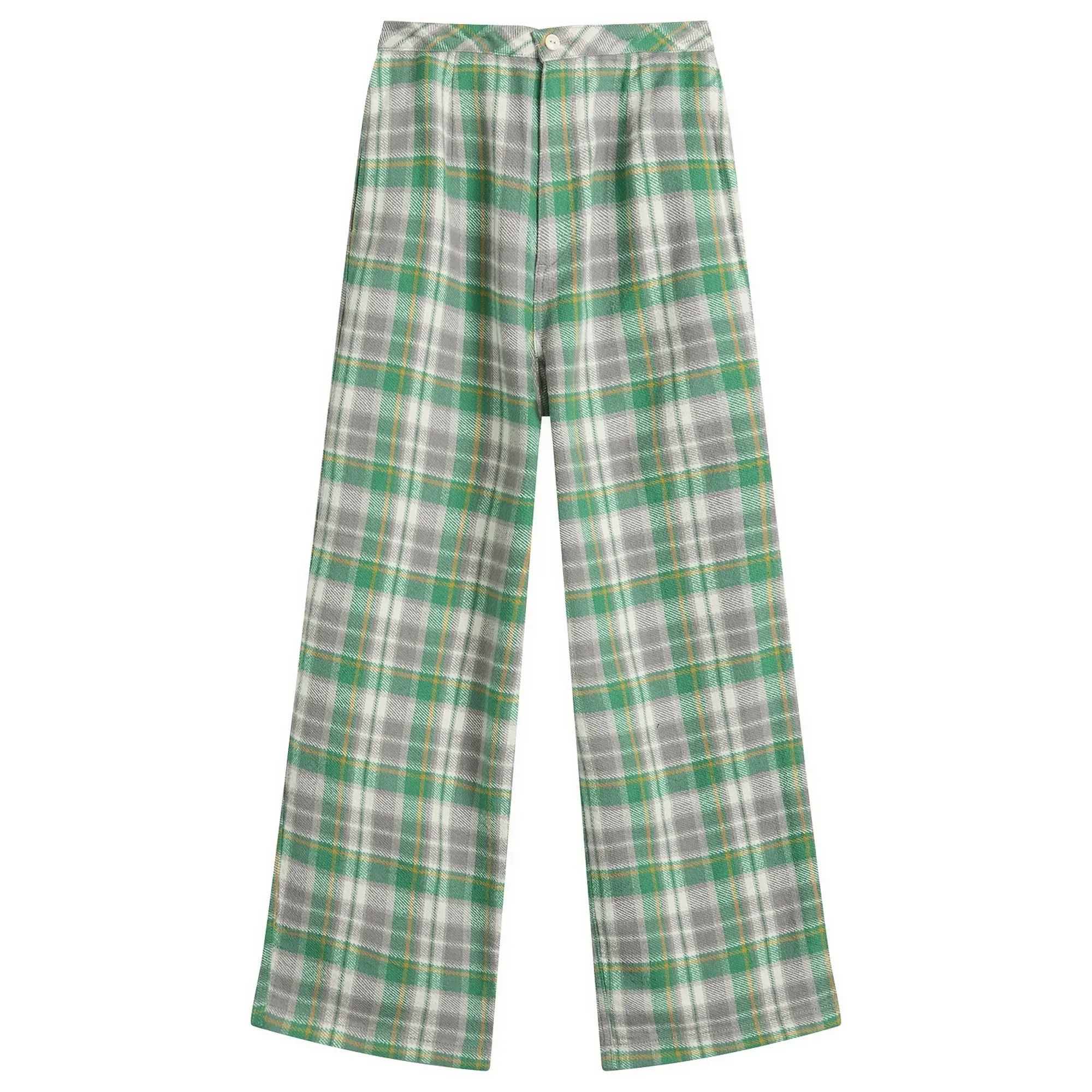 Beams Boy Women's Work Check Easy Pants Grey