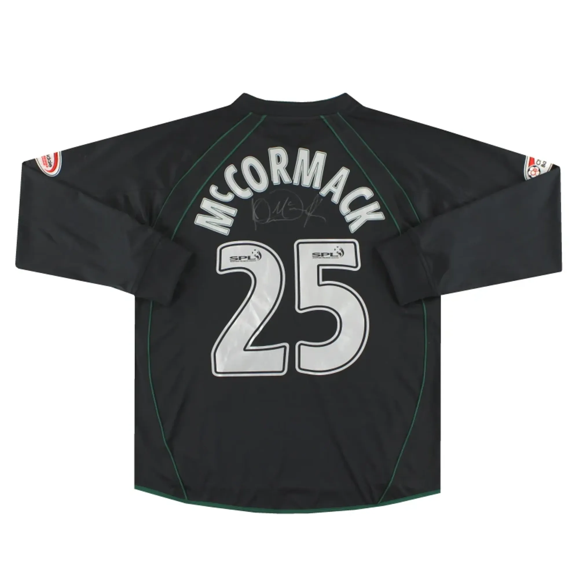 2007-08 Hibernian Le Coq Sportif 'Signed' Player Issue Shirt McCormack #25 L/S M - Other Scottish Clubs / Excellent 