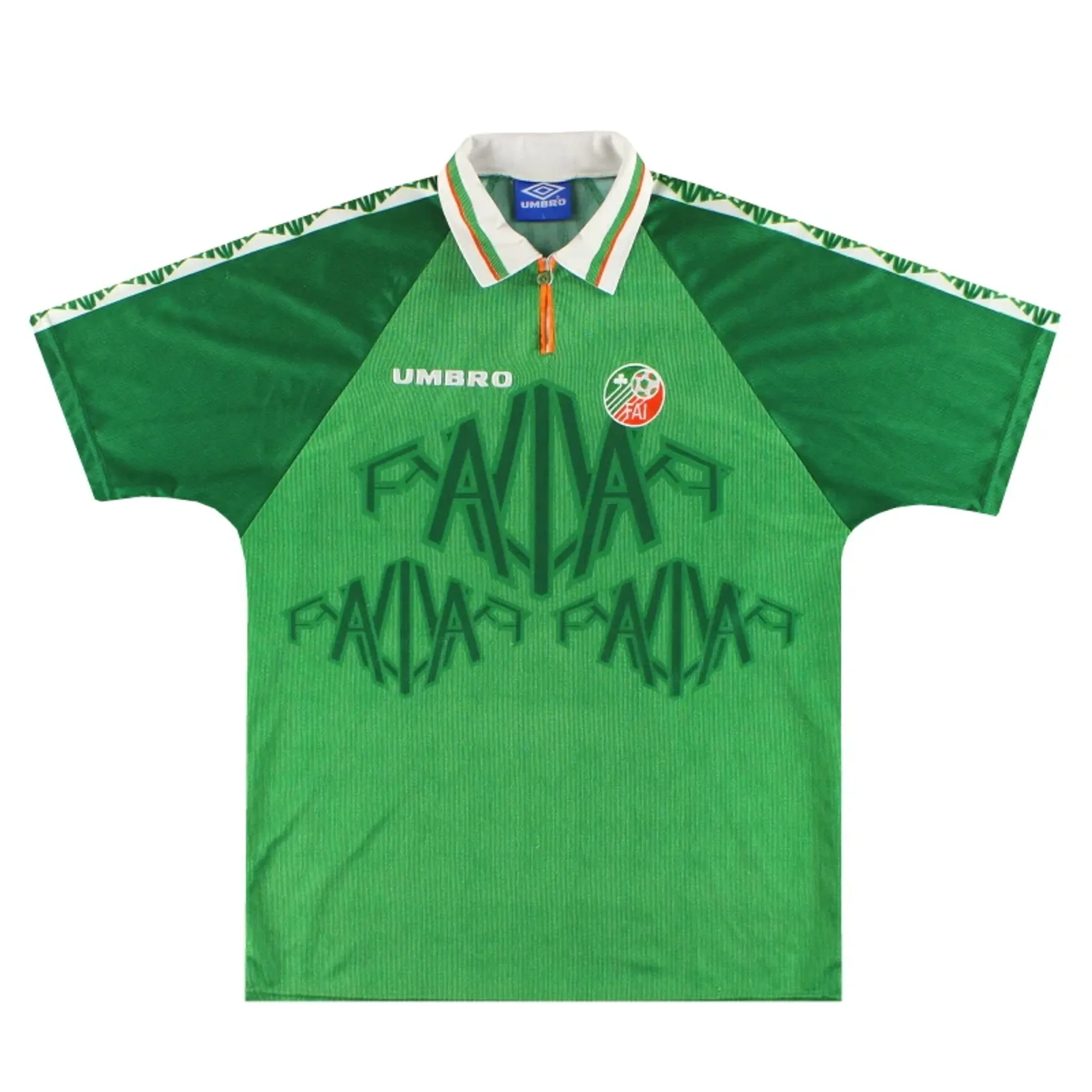 1996-98 Ireland Umbro Player Issue Home Shirt #12 L - Ireland / Excellent 