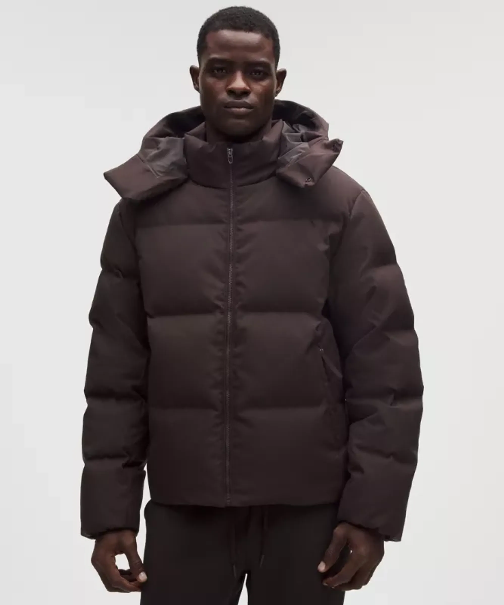 lululemon – Men's Always Down Puffer Jacket Tech Canvas – Color Brown – Size Large