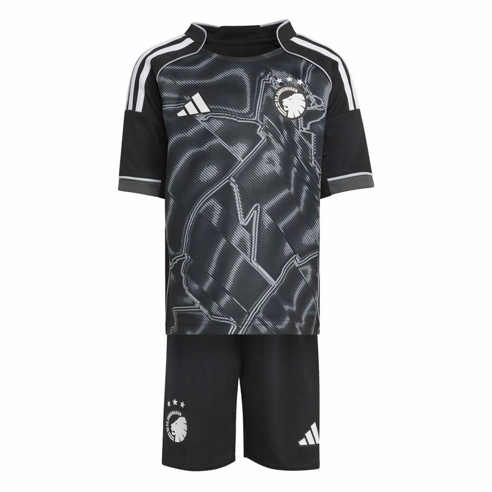 Fc Copenhagen Away Shirt Mini-Kit 2025/26 Kids - ['Black']