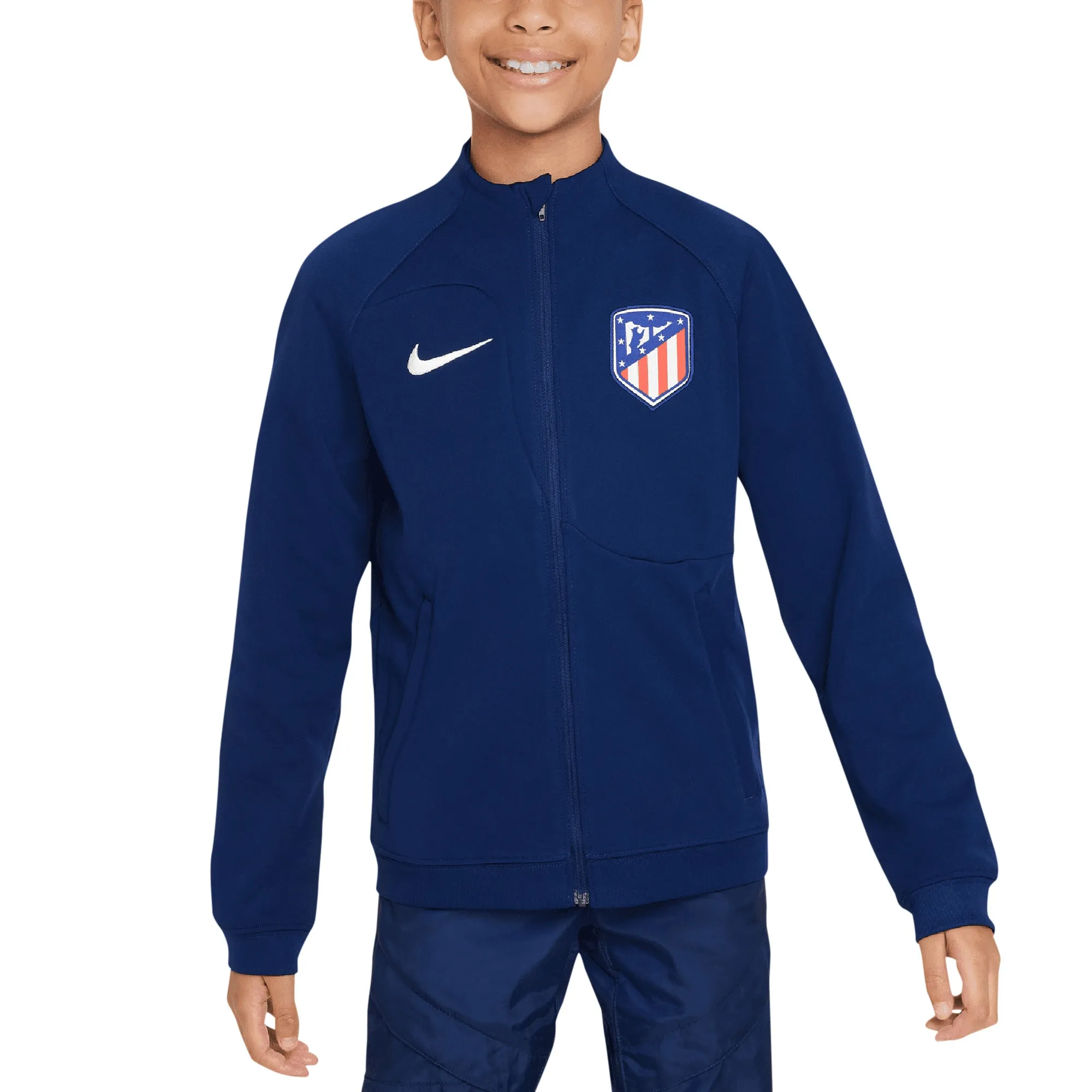 Atletico de Madrid Nike Academy Pro Anthem Jacket - Blue - Kids