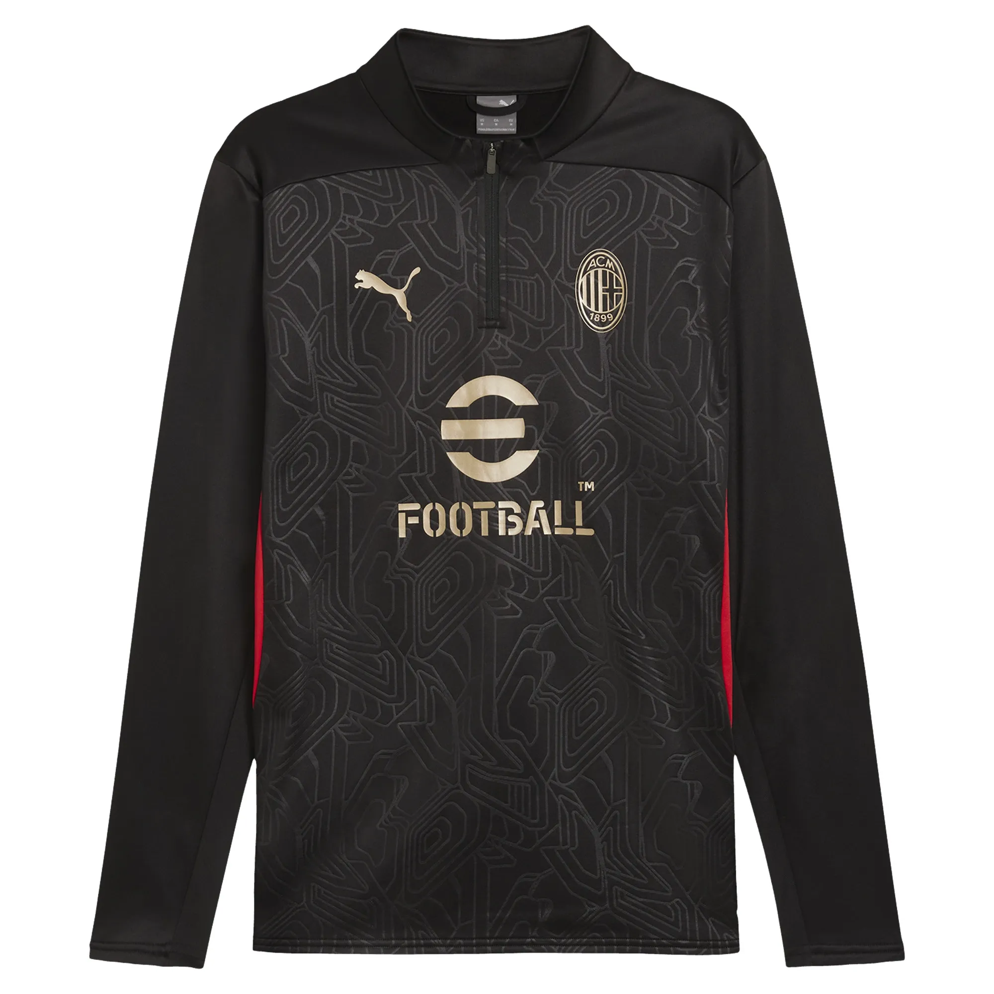 AC Milan PUMA Training Fleece - Black