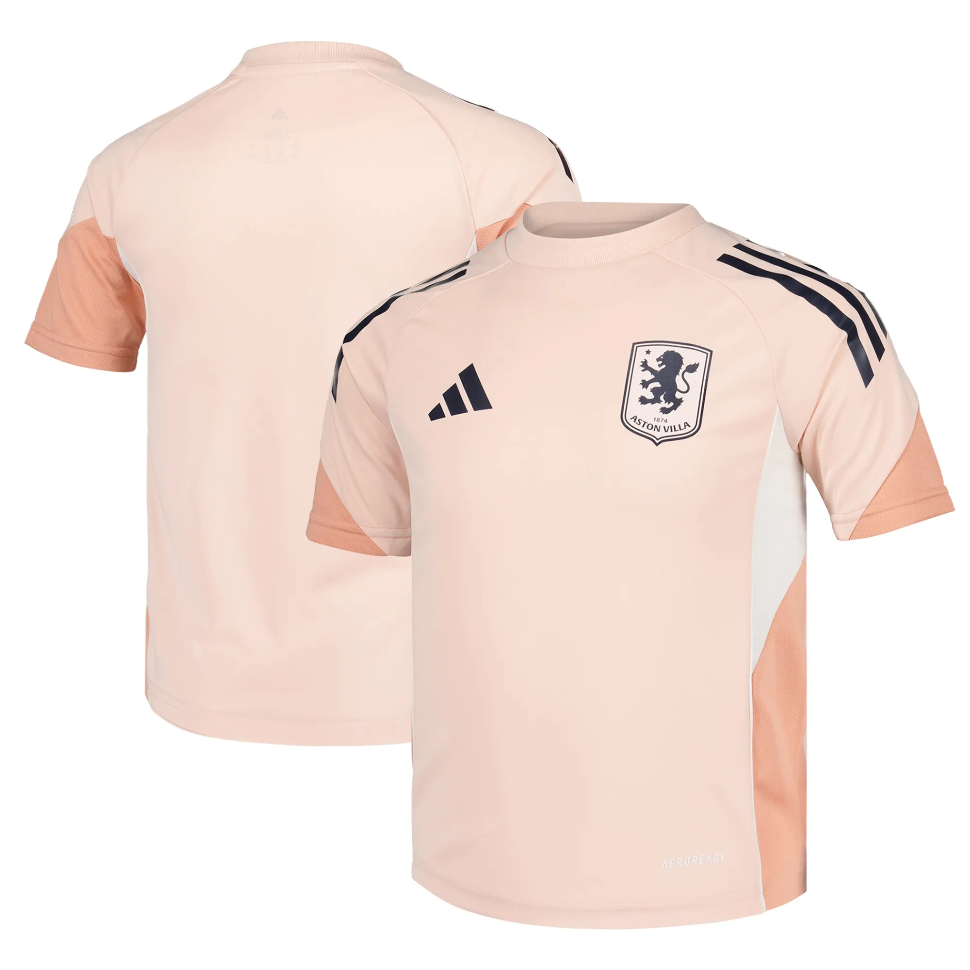 Aston Villa adidas Training Jersey - Pink - Kids