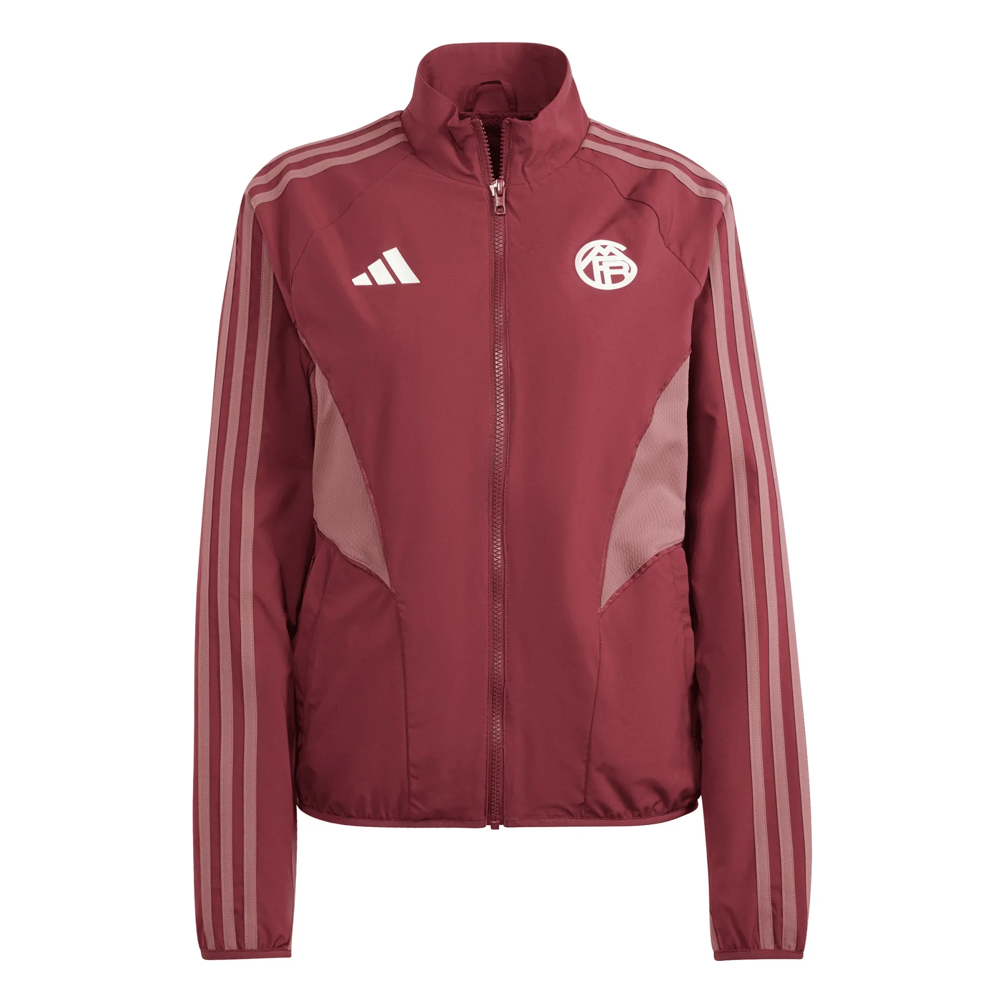 FC Bayern adidas European Anthem Jacket - Red - Womens