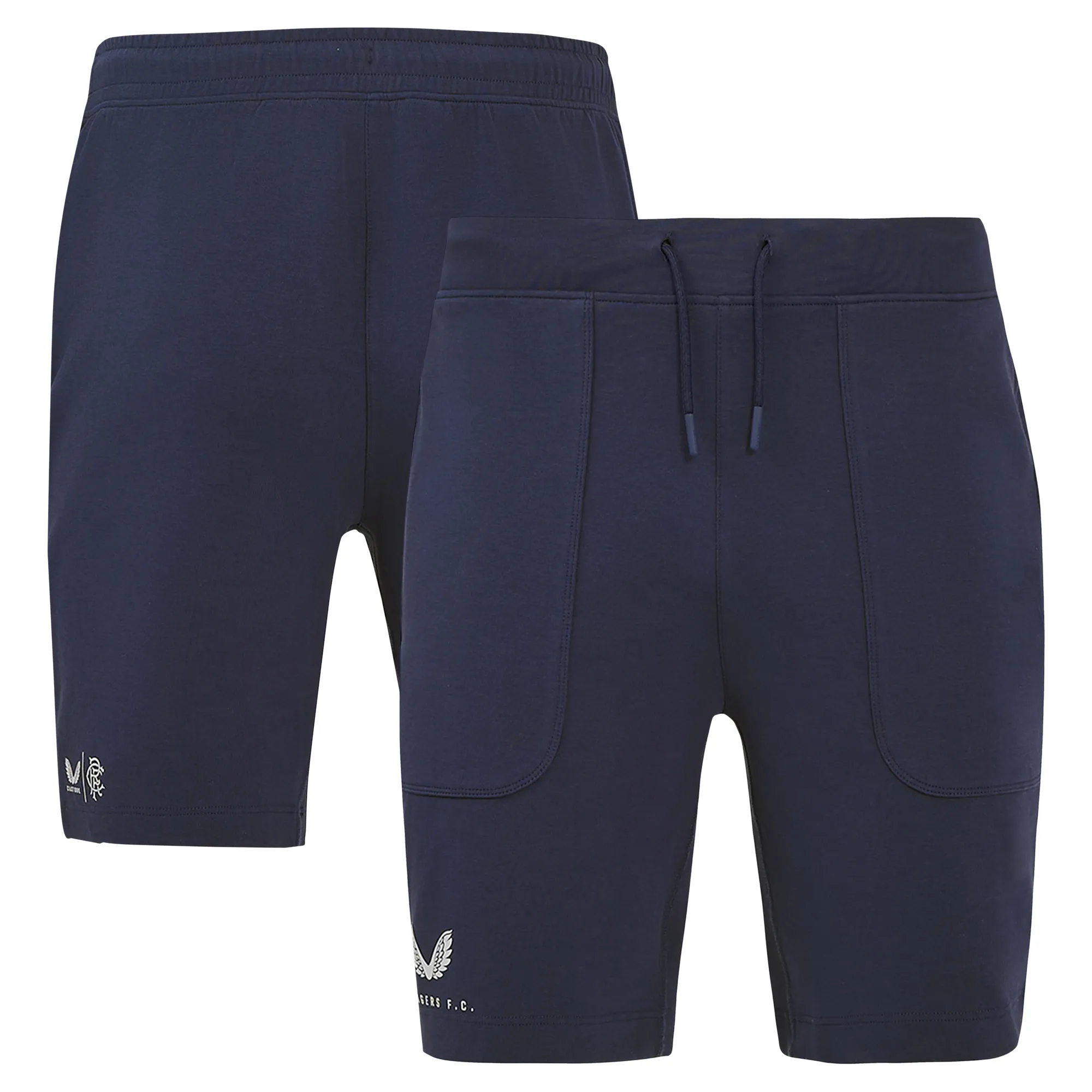 Glasgow Rangers Castore Travel Shorts - Navy