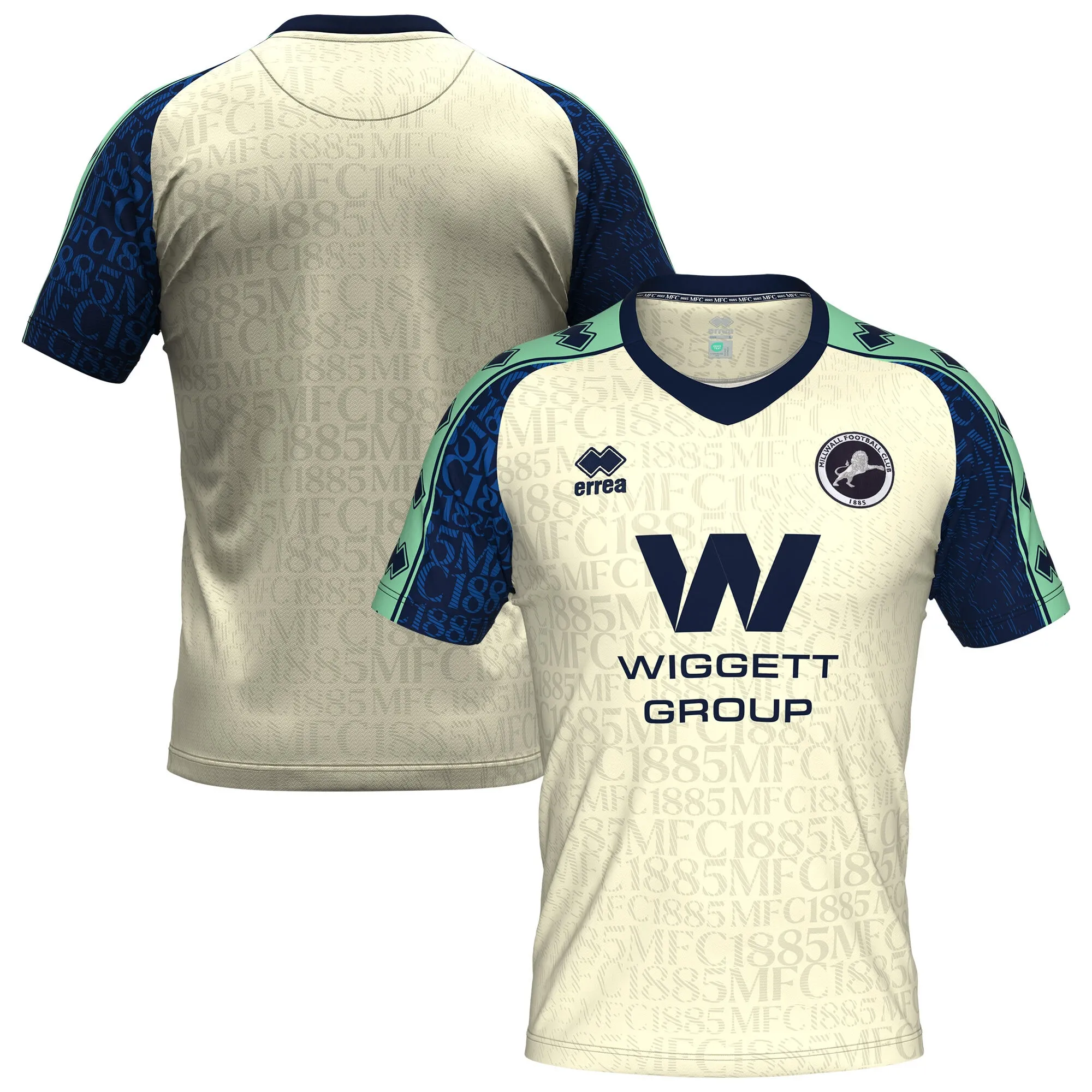 Millwall Errea Away Pre Match Shirt - Ivory