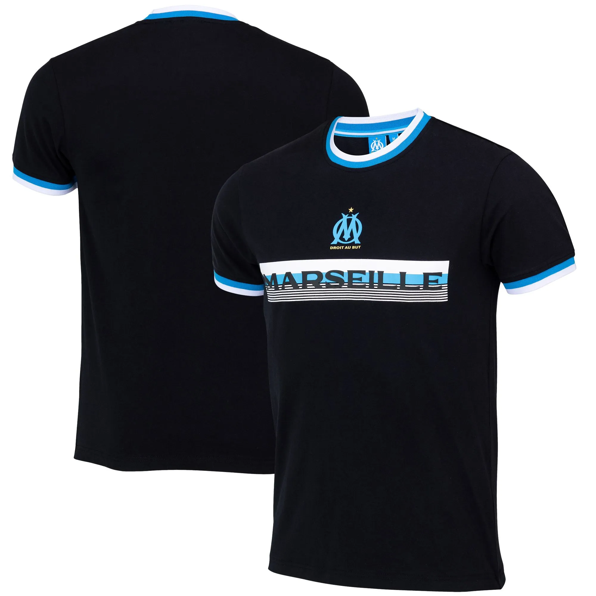 Olympique de Marseille Logo T-Shirt - Black - Mens