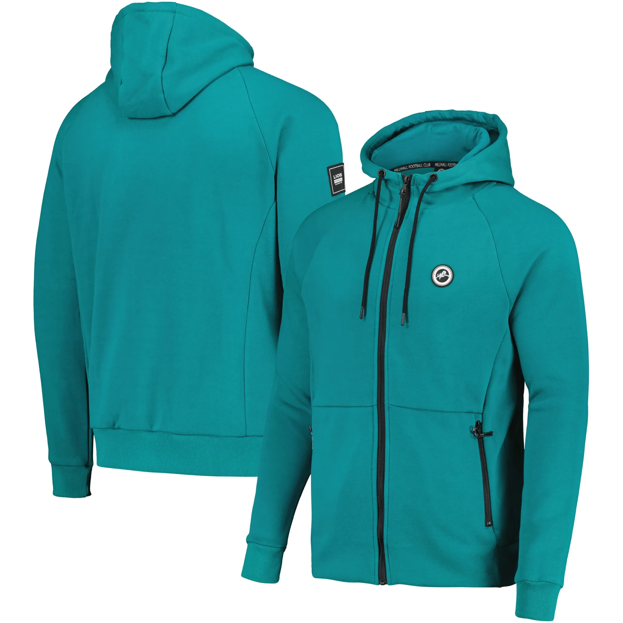 Millwall Zip Through Hoody - Green - Mens