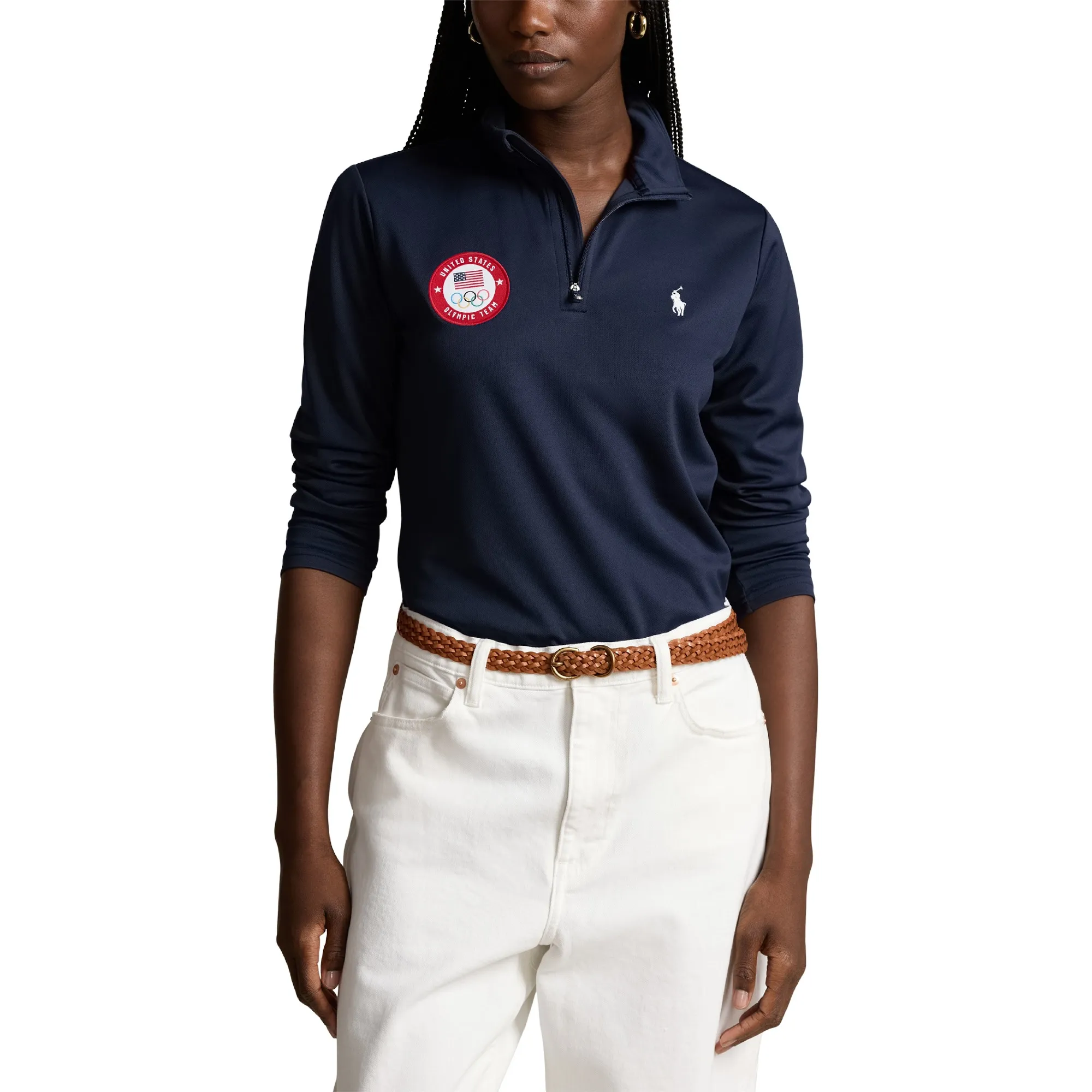 Paris 2024 Olympics Team USA Ralph Lauren 1/2 Zip Midlayer - Womens