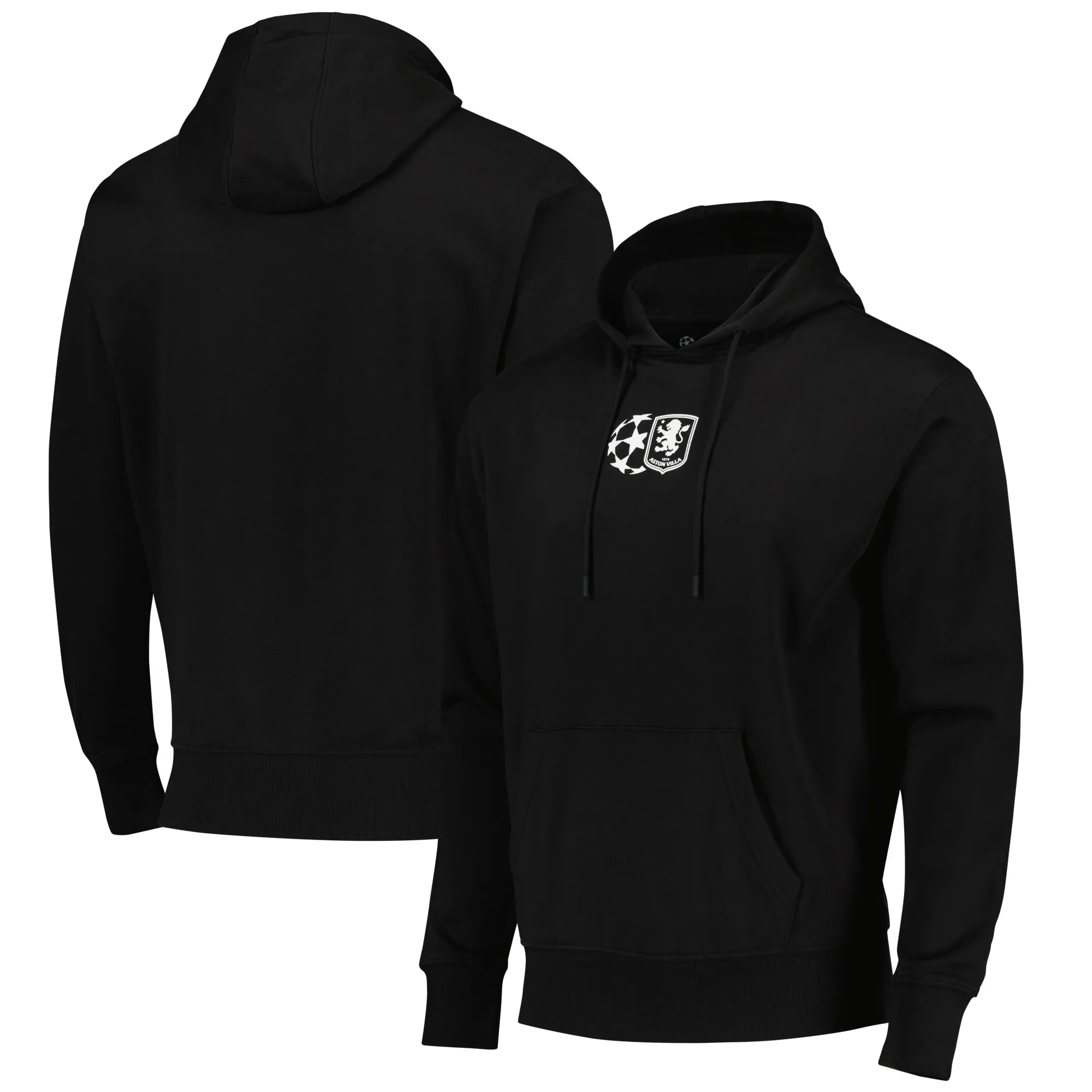 Aston Villa UEFA Champions League Premium Hoodie - Black - Mens