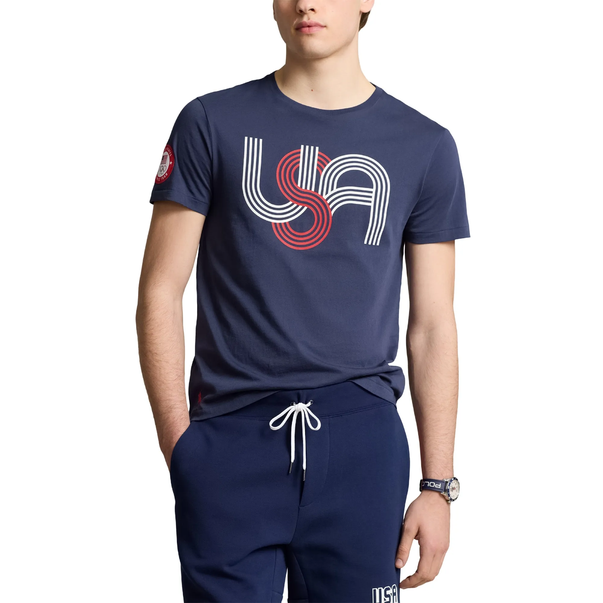 Paris 2024 Olympics Team USA Ralph Lauren Graphic Print T-Shirt