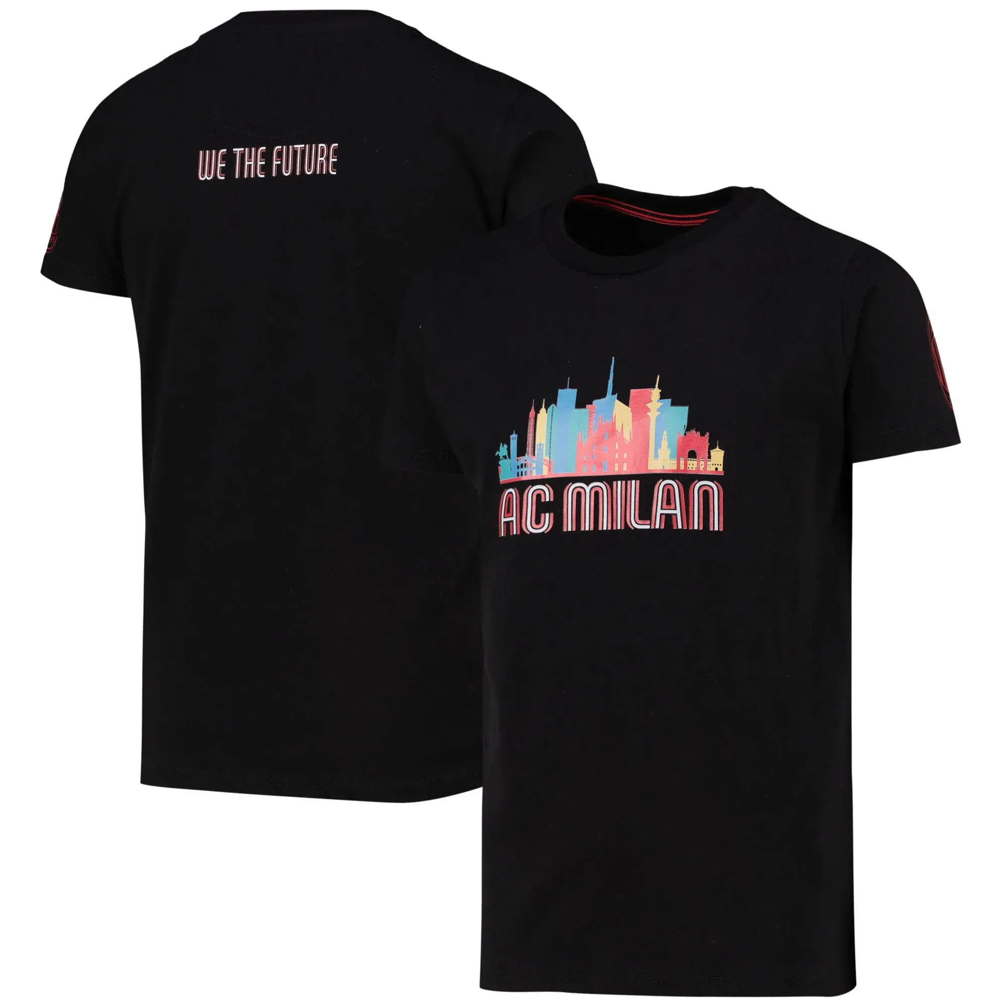 AC Milan Skyline T-Shirt - Black - Kids
