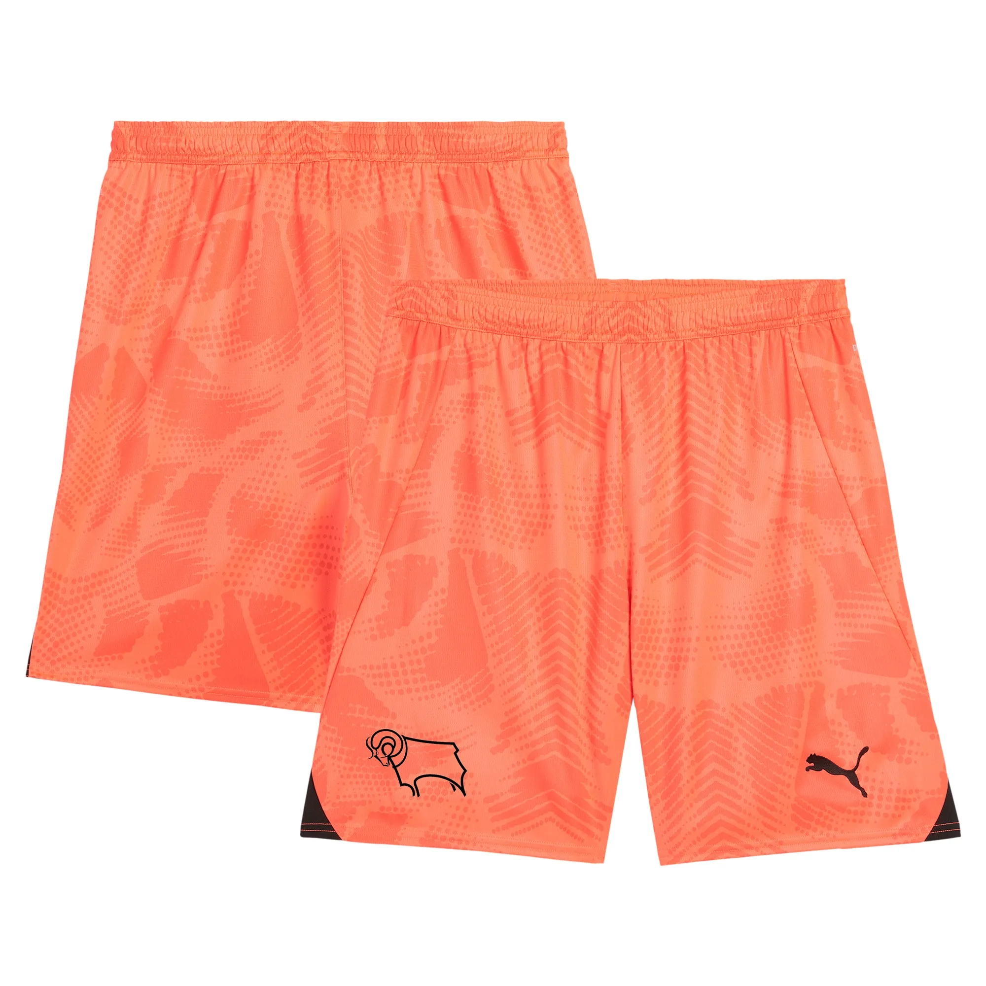 Derby County Puma Goalkeeper Shorts 2024-25 - Kids