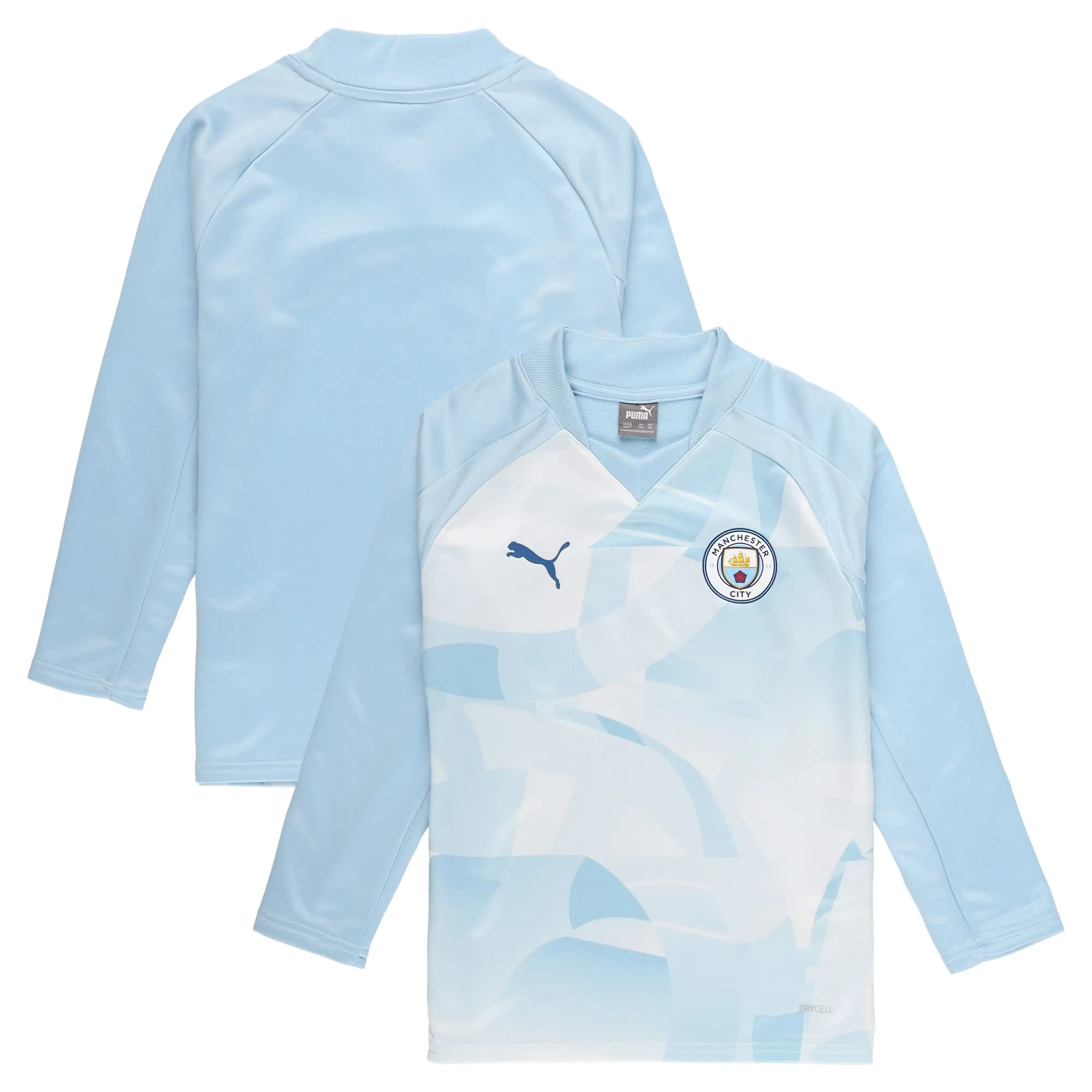 Manchester City Puma Pre Match Sweat Top - Blue - Kids