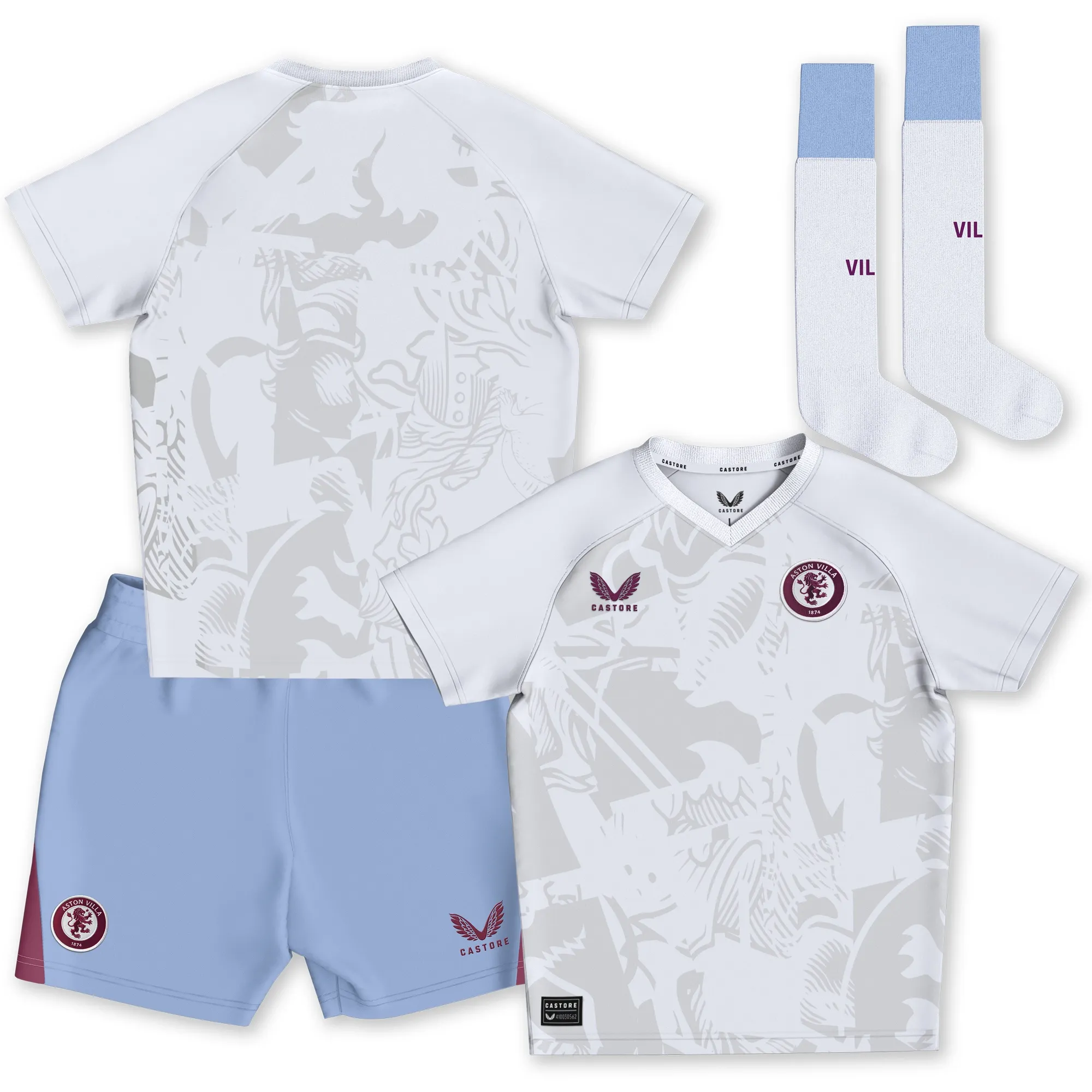 Aston Villa Castore Away Infant Kit 2023-24