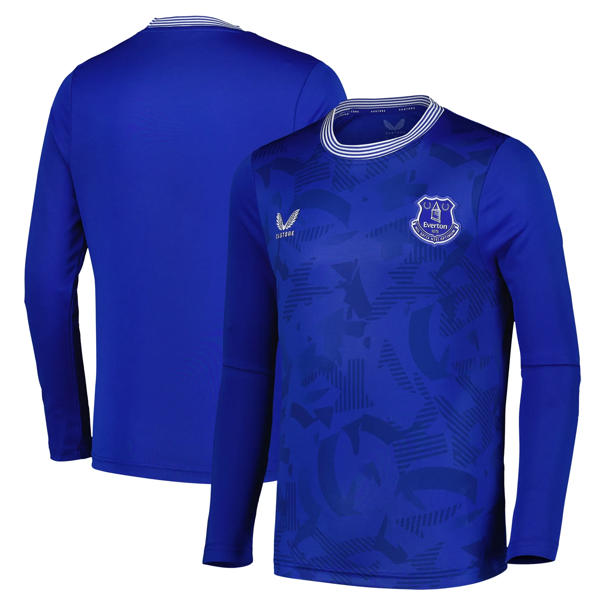 Everton Castore Home Replica Shirt 2024-25 - Long Sleeve - Kids