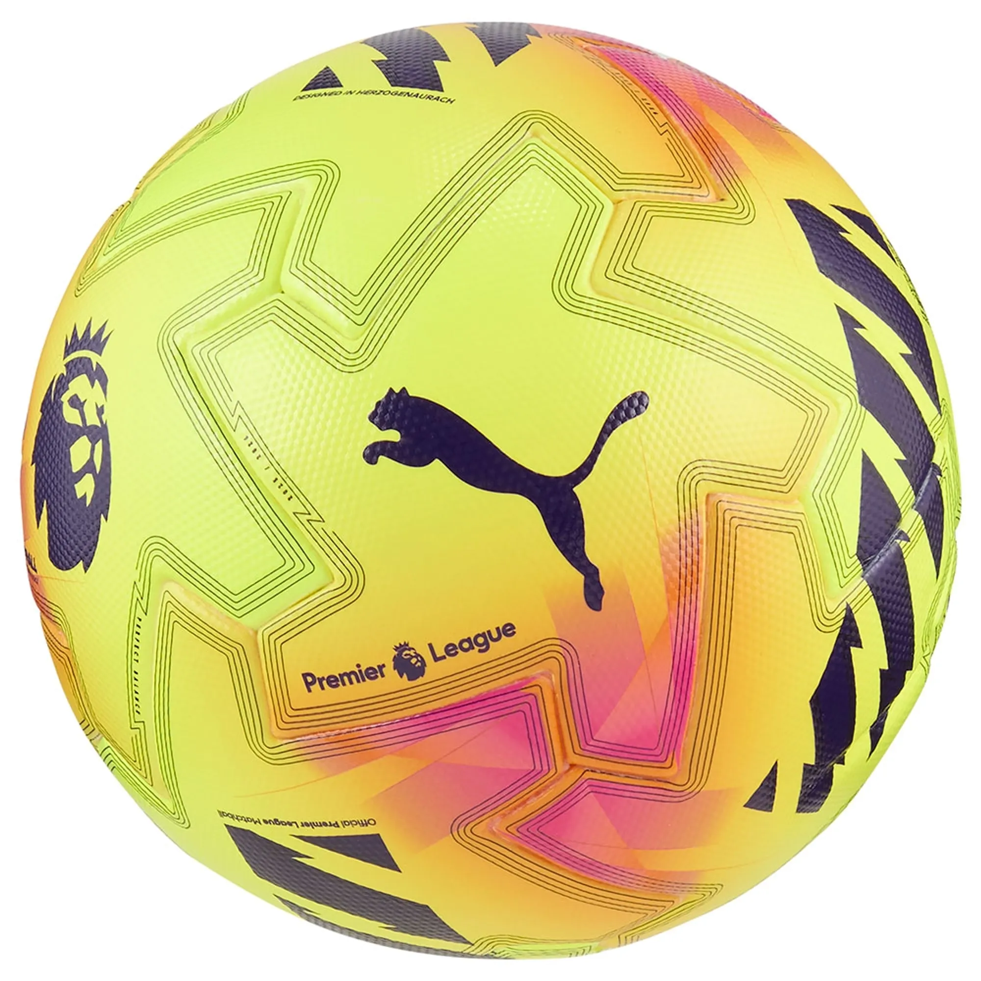 PUMA Orbita Ultimate Premier League Lights Football (Fifa Quality Pro), Yellow/Multicolor