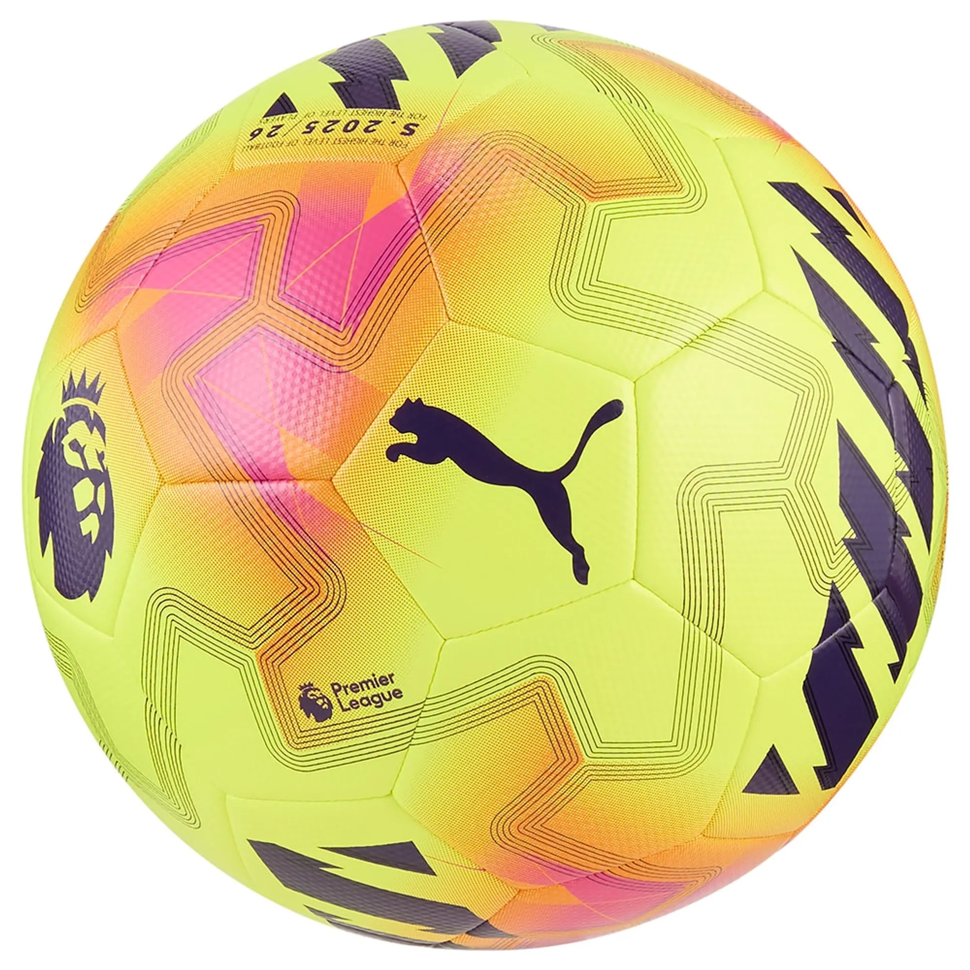 PUMA Orbita Cup Premier League Lights Football, Yellow/Multicolor