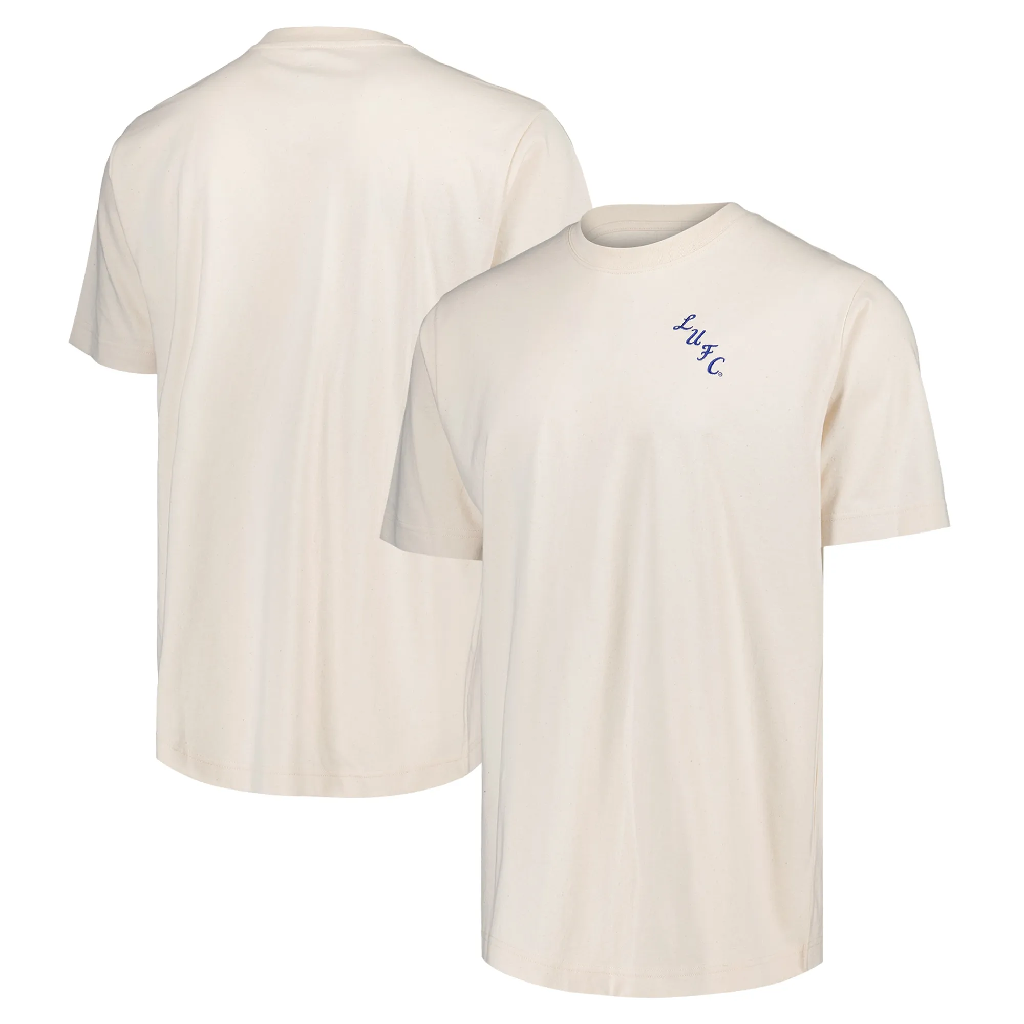 Leeds United Mono Logo Graphic Heavyweight T-Shirt - Natural - Unisex