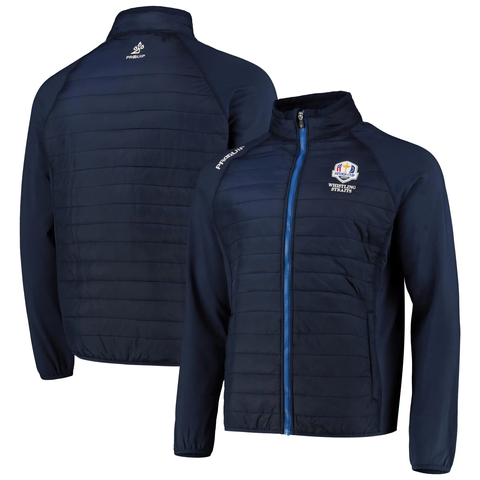 The 2020 Ryder Cup Proquip Therma Quilt Gilet - Skydiver Blue/Navy