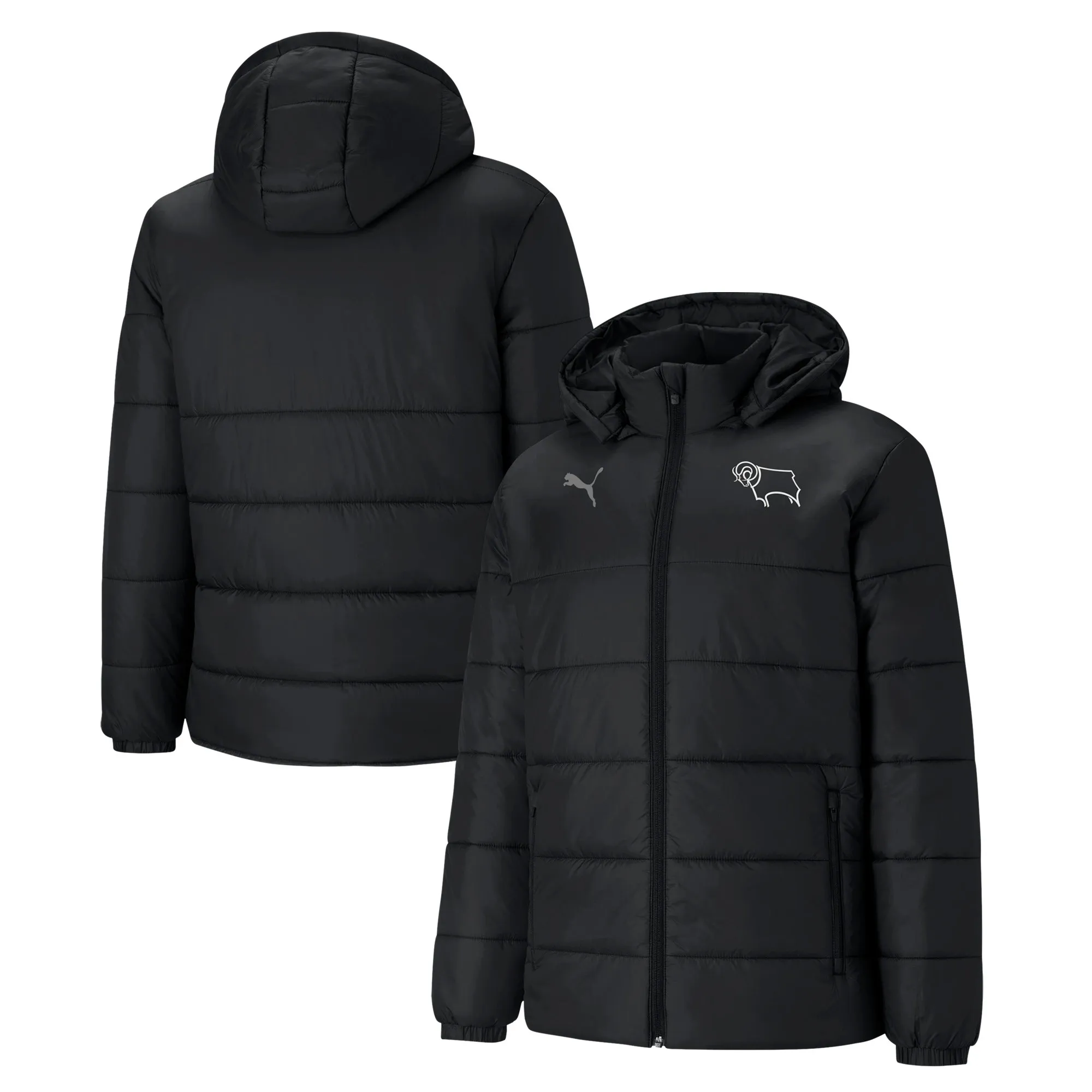 Derby County Puma Padded Jacket - Black