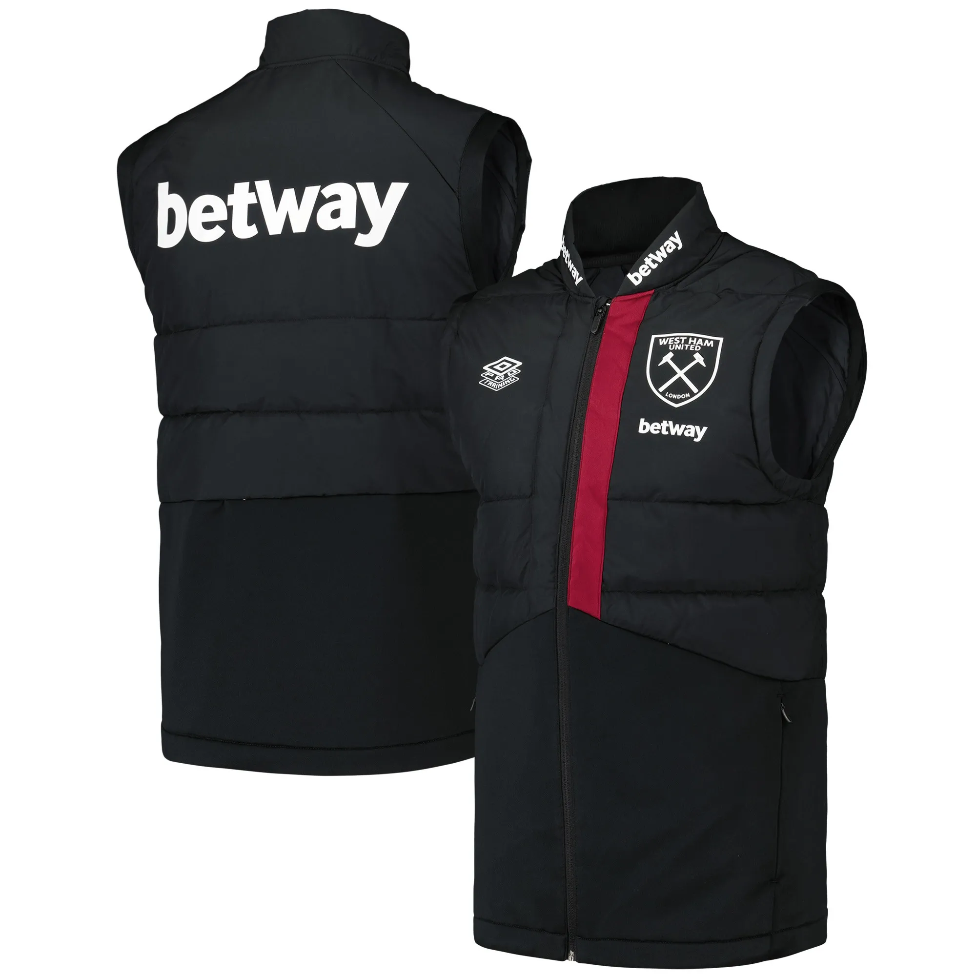 West Ham United Umbro Gilet - Black