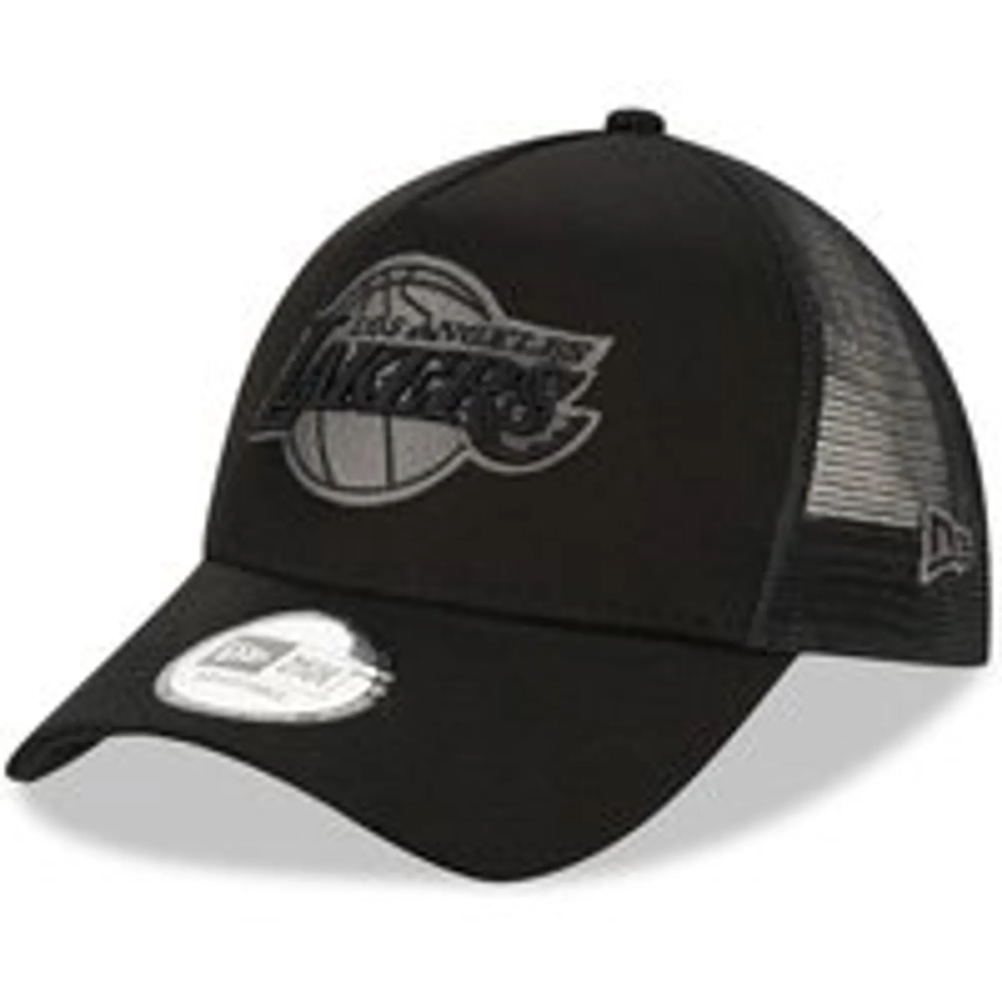 LA Lakers Tonal Black A-Frame Trucker Cap New Era Cap adult unisex