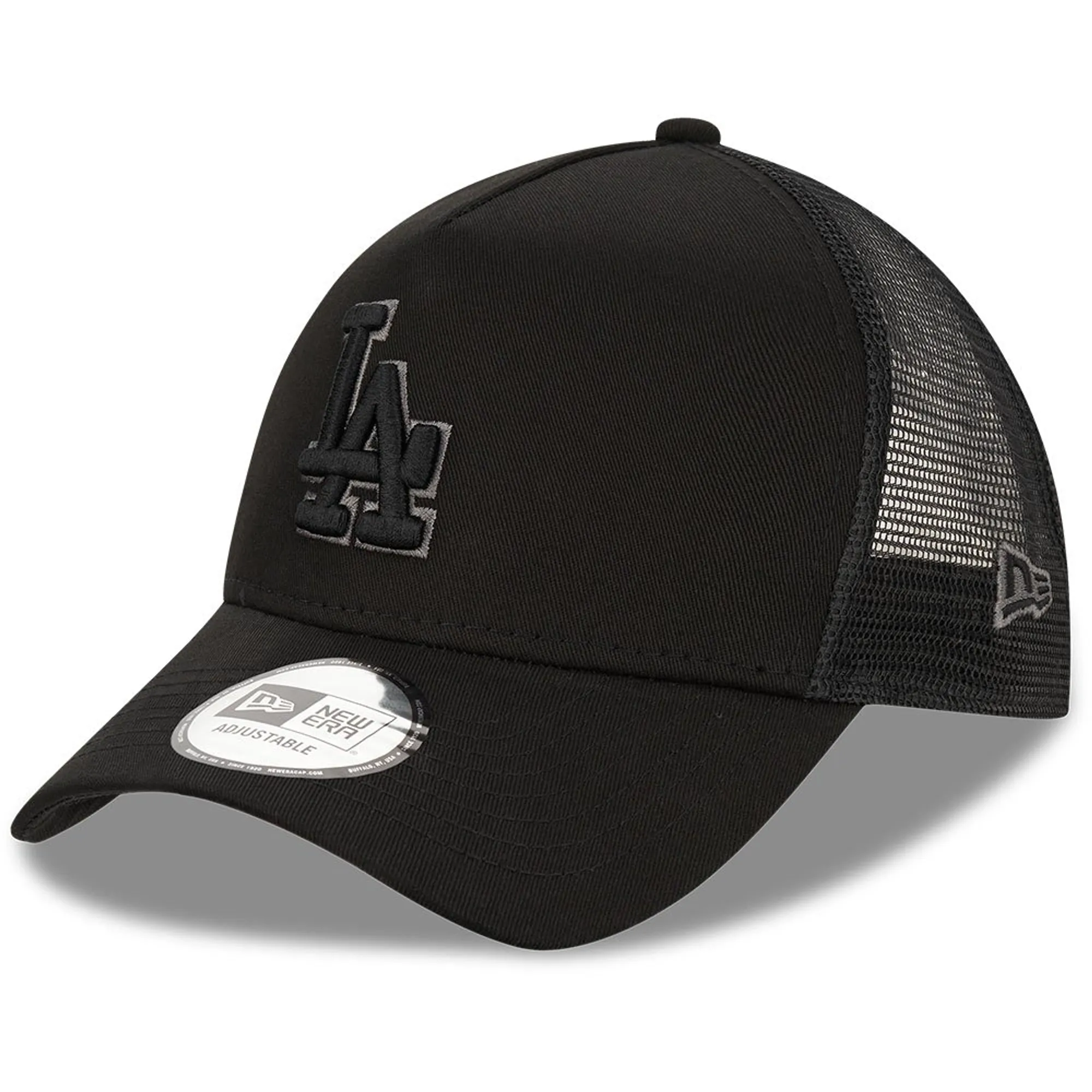 LA Dodgers Tonal Black A-Frame Trucker Cap New Era Cap adult unisex