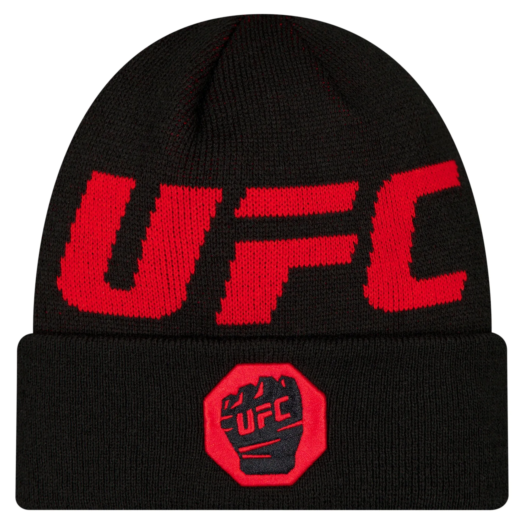 Ultimate Fighting UFC MMA Black Cuff Knit Beanie Hat New Era Cap adult unisex
