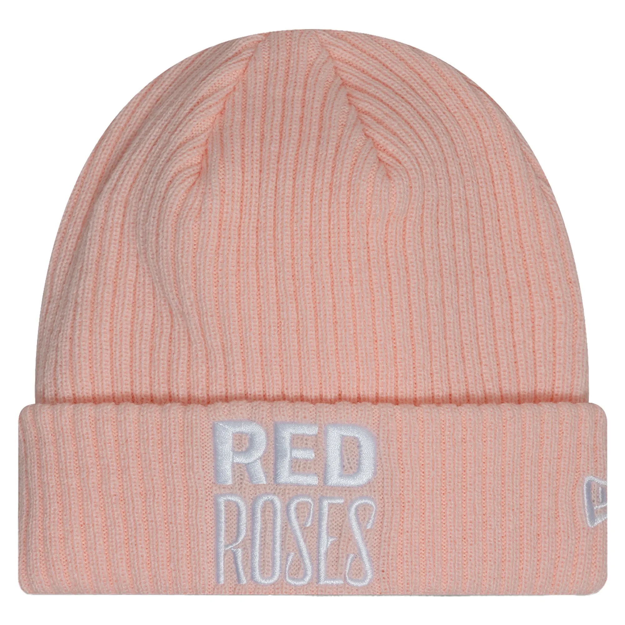 Rugby Football Union Womens Ribbed Pastel Pink Cuff Knit Beanie Hat New Era Cap adult female