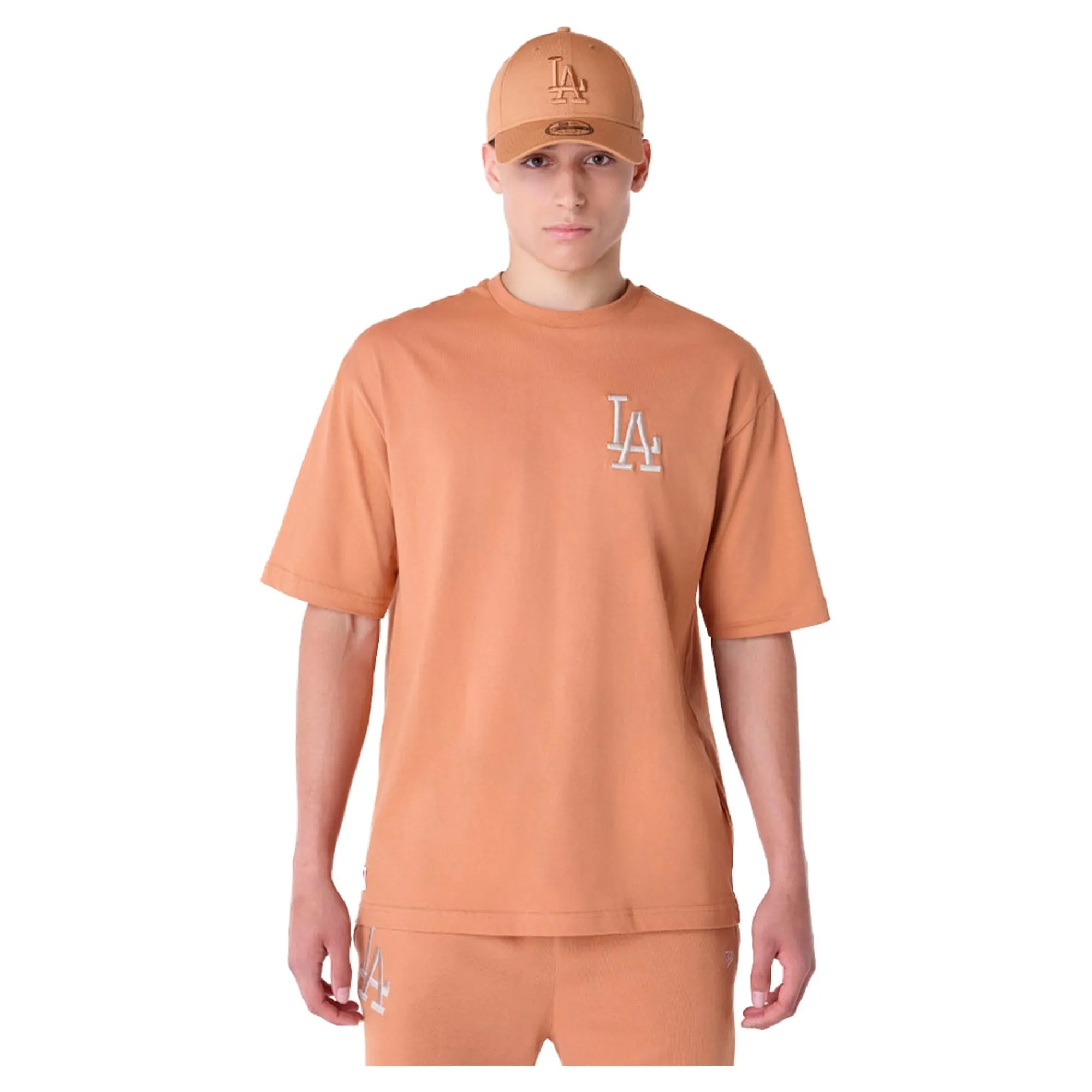 LA Dodgers MLB League Essential Dark Beige Oversized T-Shirt New Era Cap adult unisex