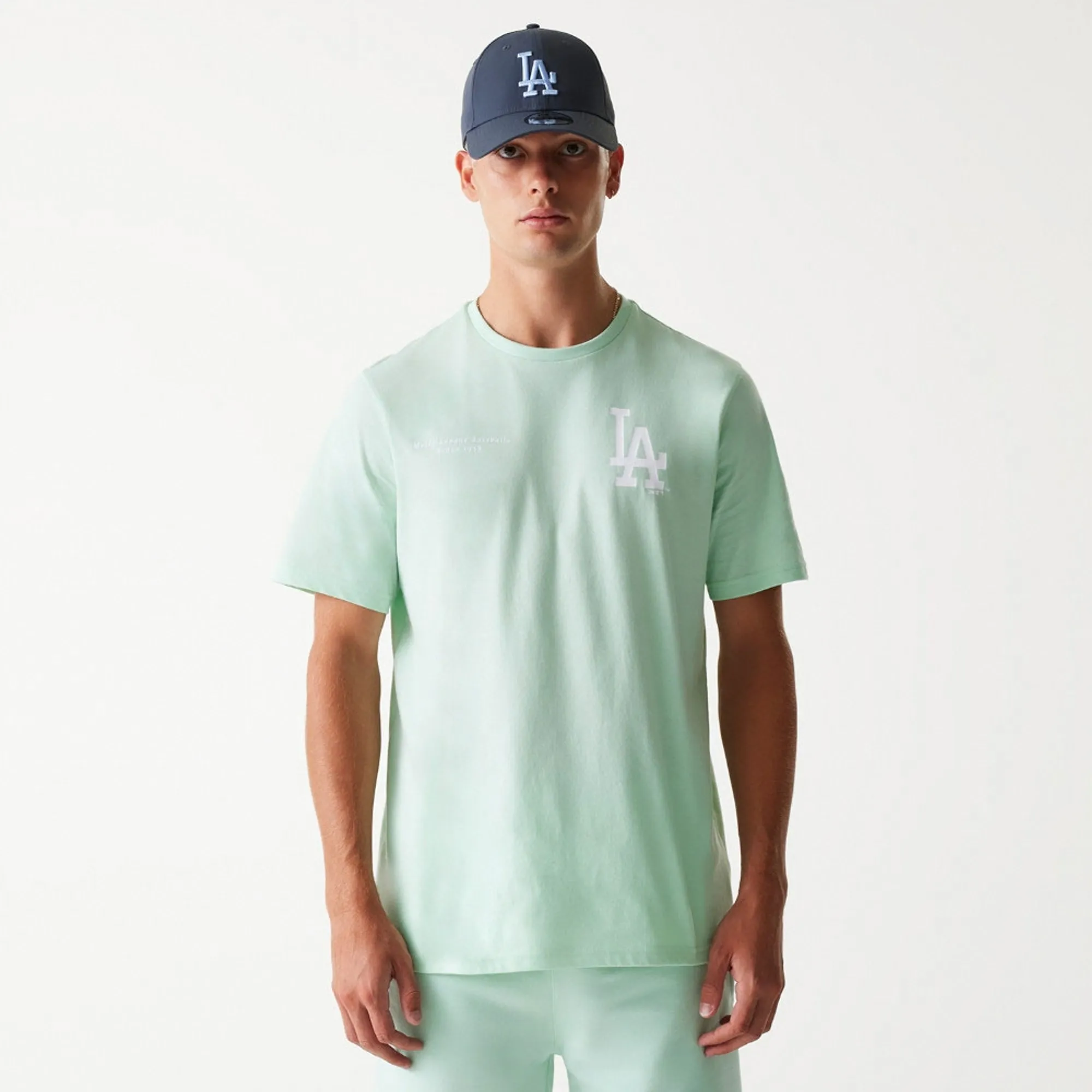 LA Dodgers MLB Arch Graphic Pastel Green T-Shirt New Era Cap adult unisex