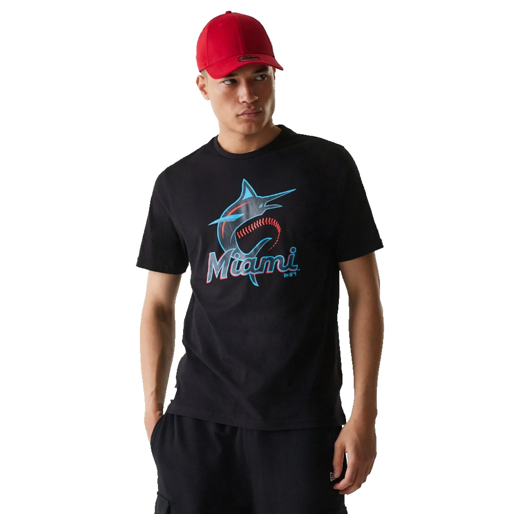 Miami Marlins MLB Regular Black T-Shirt New Era Cap adult unisex