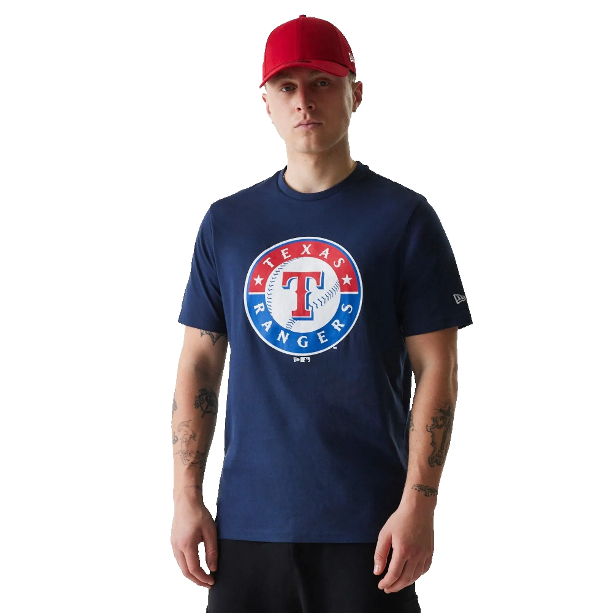 Texas Rangers MLB Regular Dark Blue T-Shirt New Era Cap adult unisex