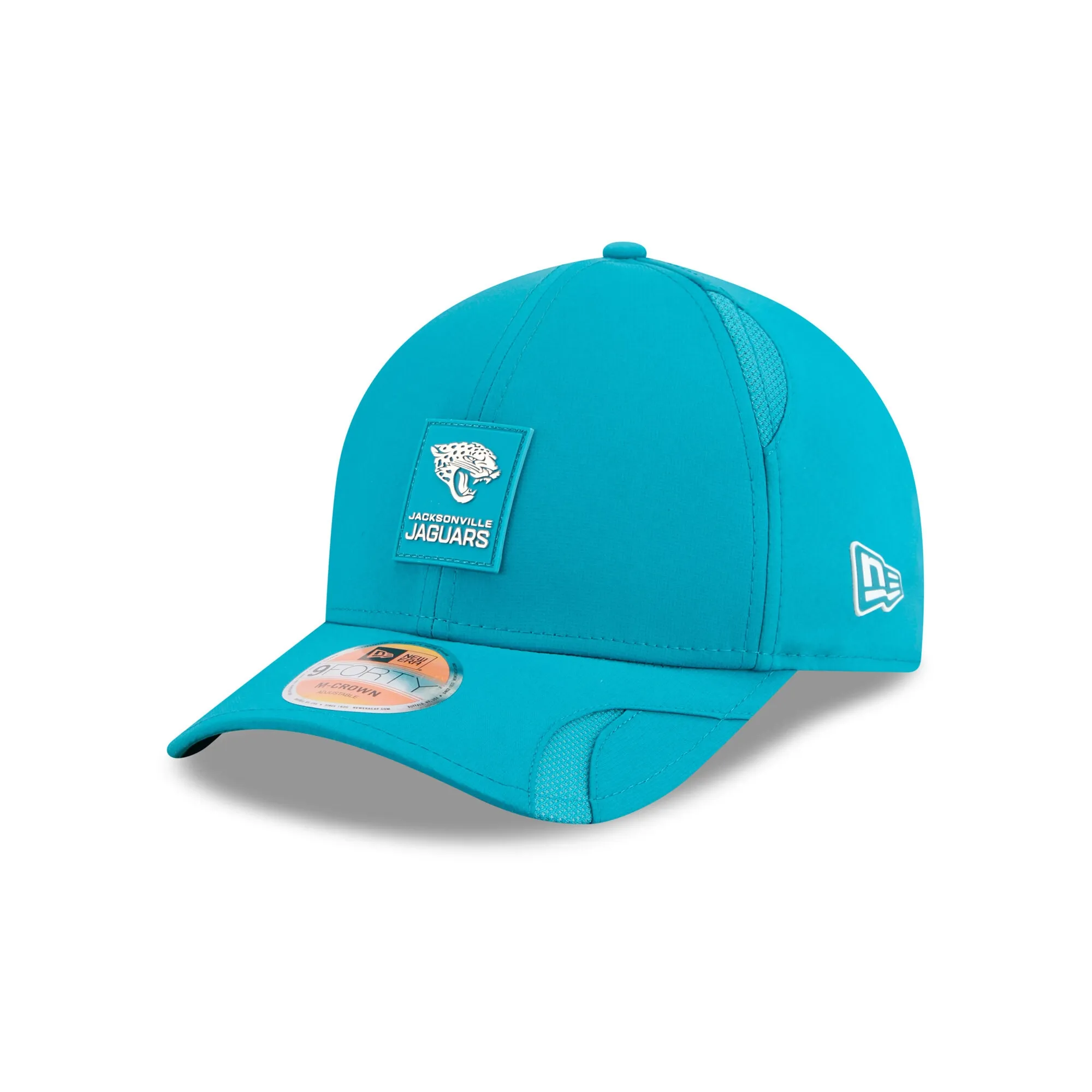 Jacksonville Jaguars NFL Sideline 2025 Turquoise 9FORTY M-Crown Adjustable Cap New Era Cap adult unisex
