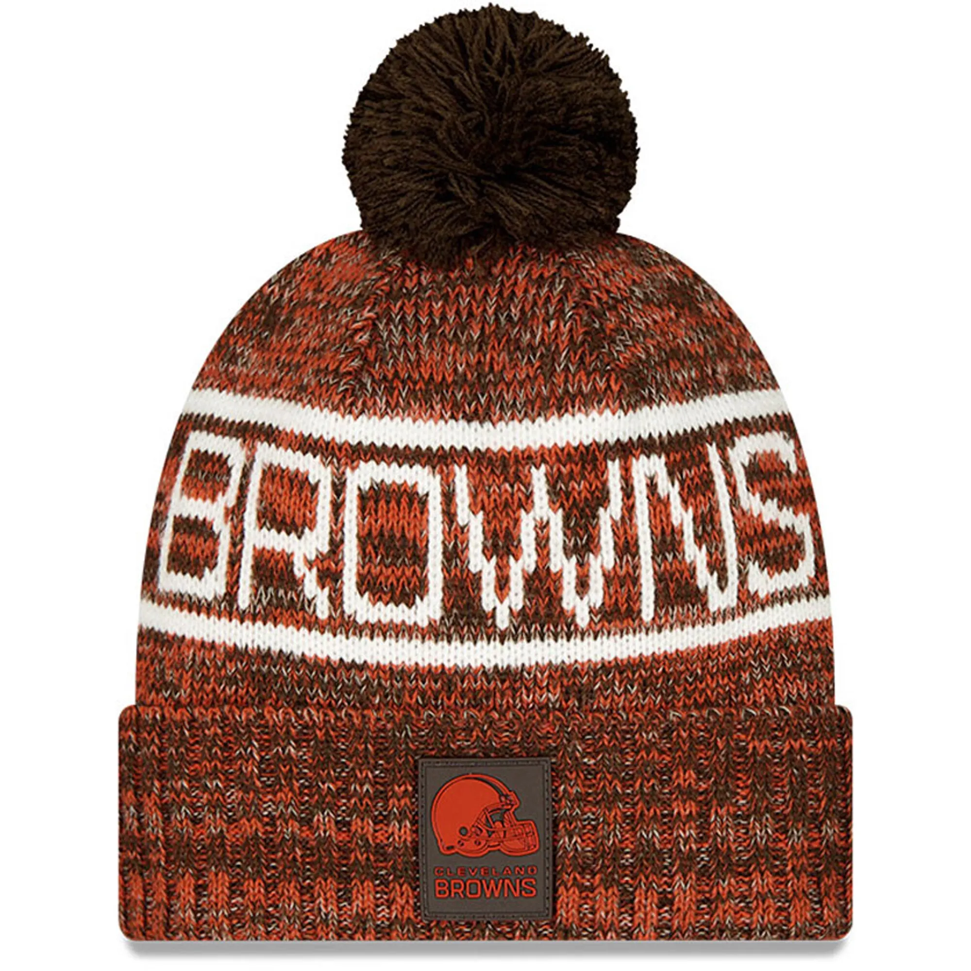 Cleveland Browns NFL Sideline 2025 Dark Brown Sport Knit Beanie Hat New Era Cap adult unisex