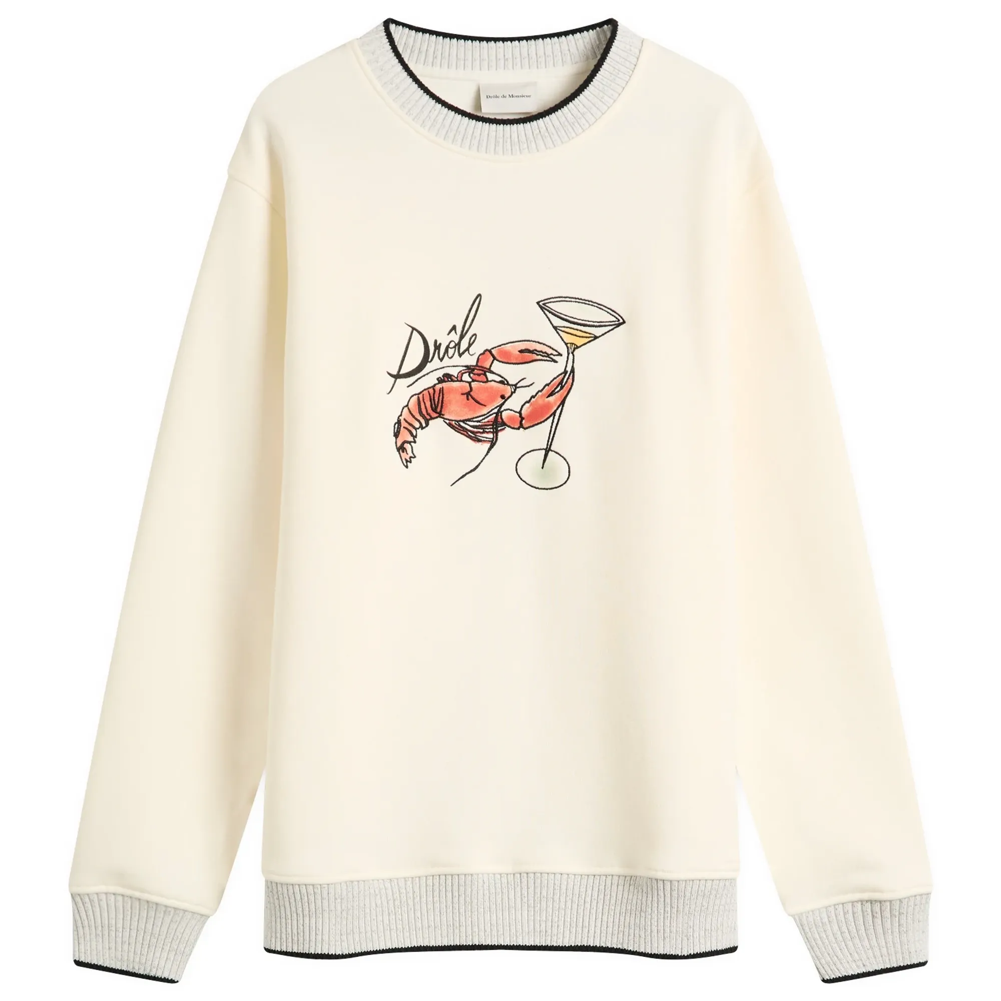 Drole De Monsieur Lobster Sweatshirt Off White