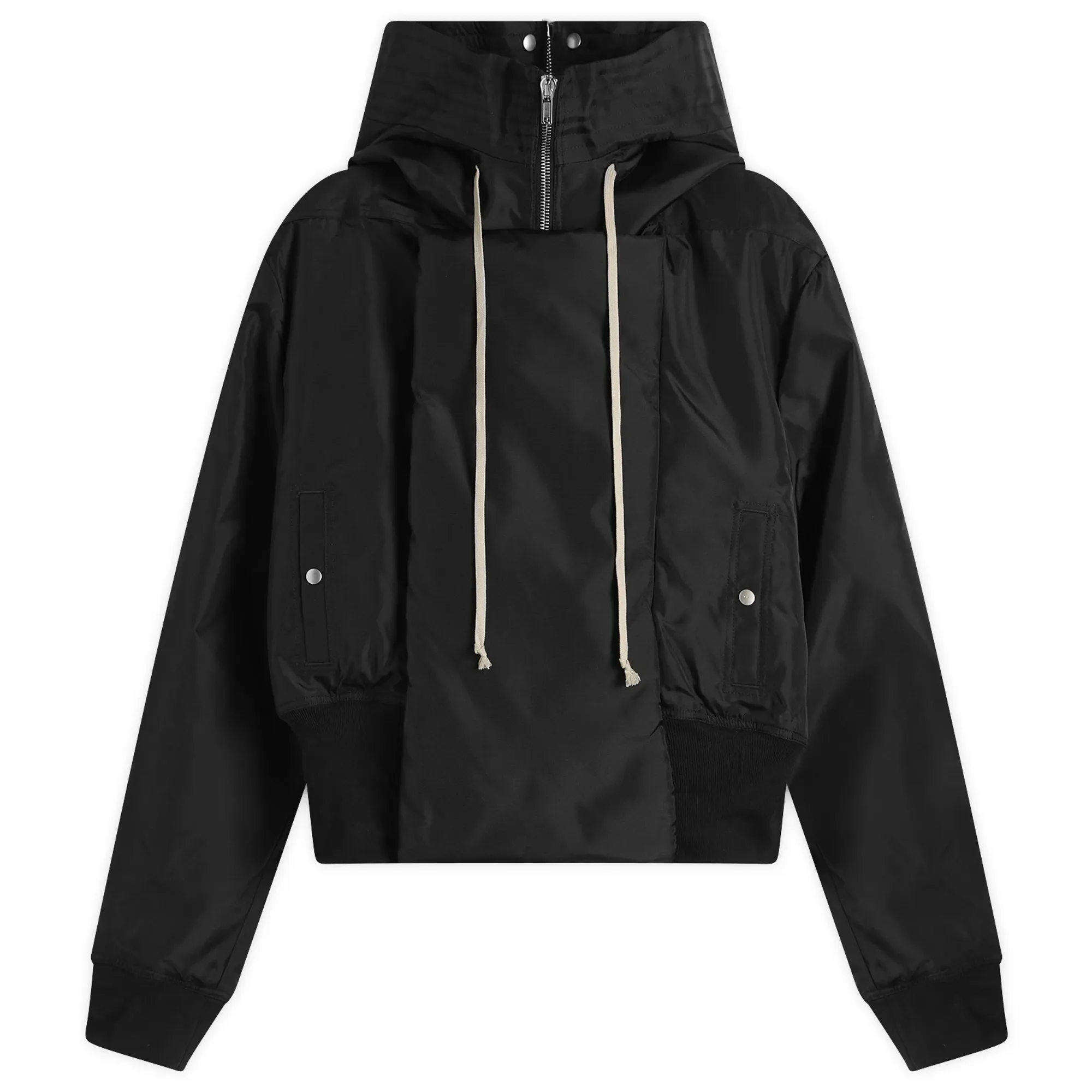 Rick Owens DRKSHDW Men's Cropped Alice Parka Jacket Black