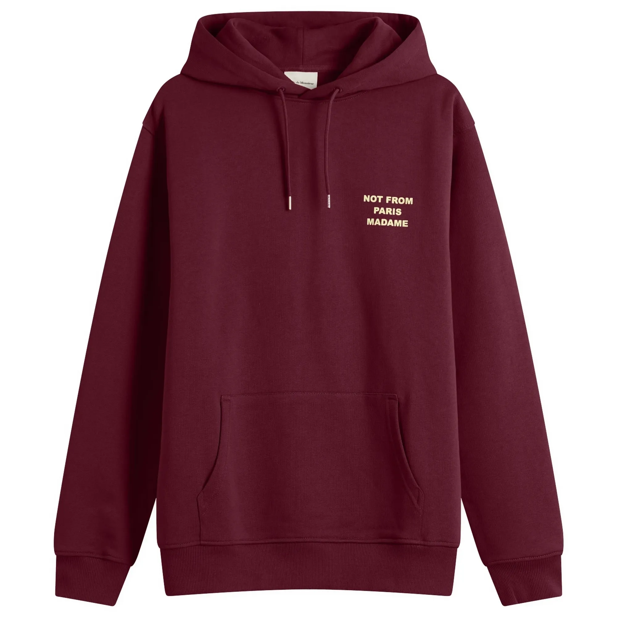 Drole De Monsieur Slogan Hoodie Wine